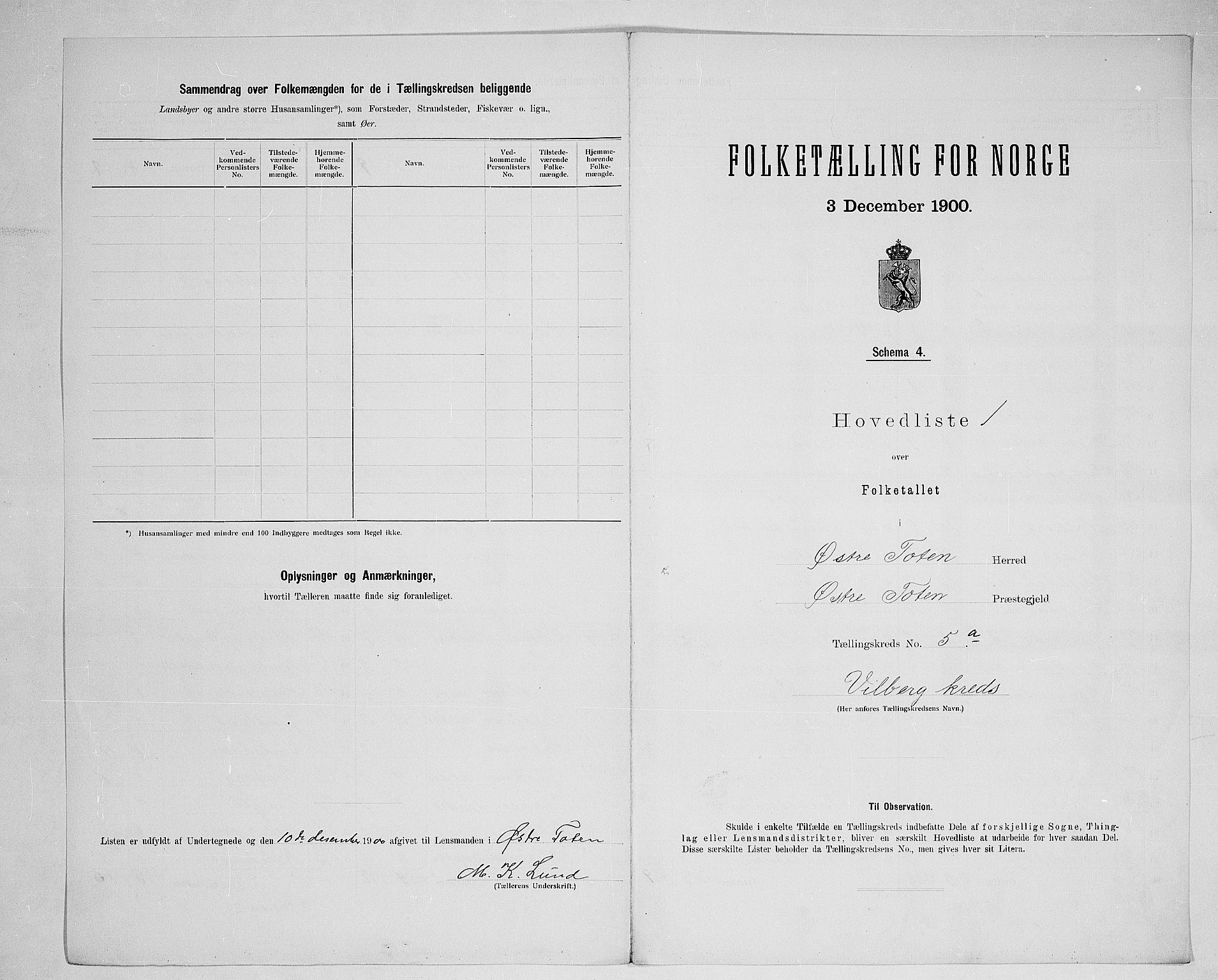 SAH, 1900 census for Østre Toten, 1900, p. 35