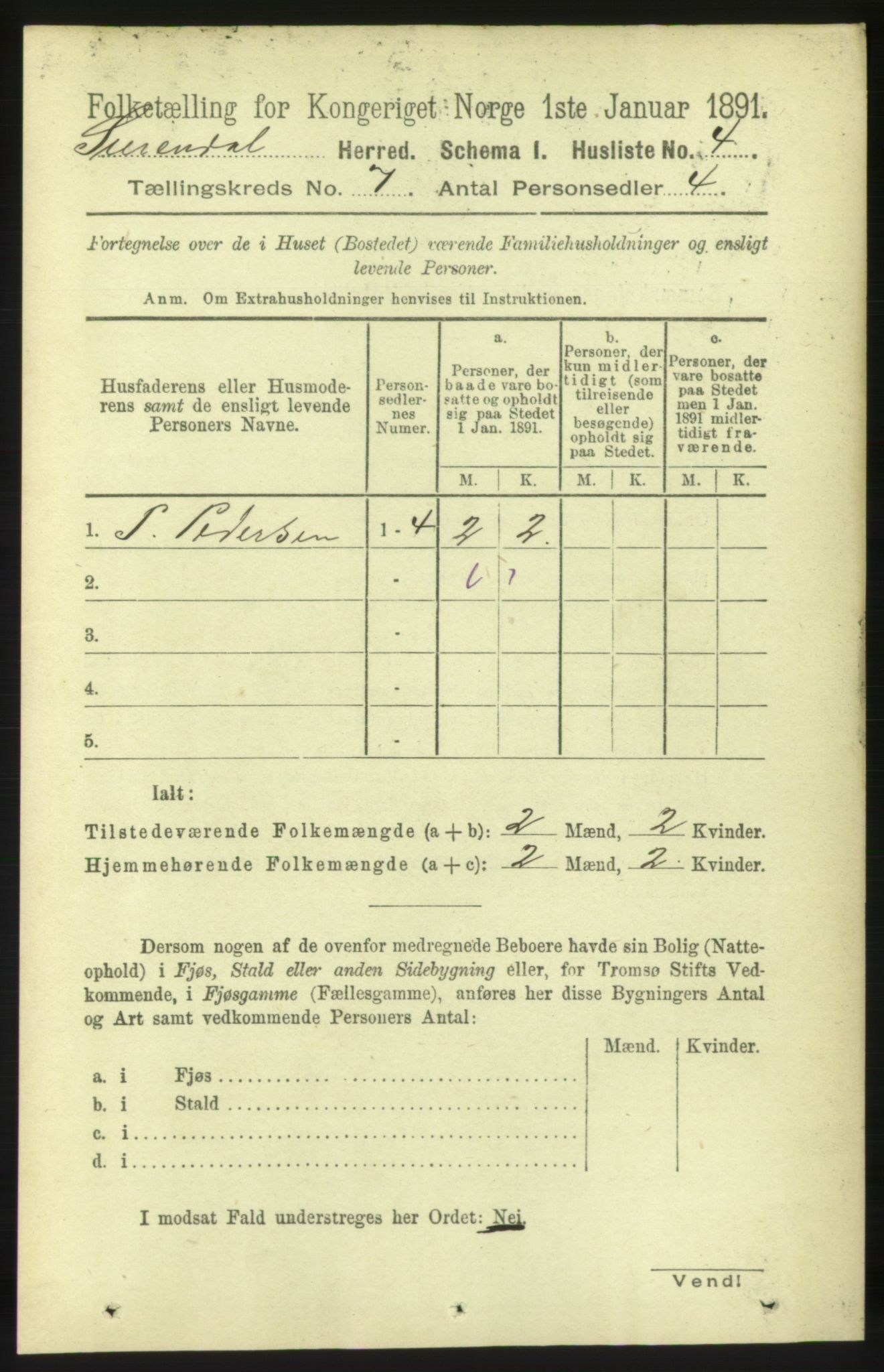 RA, 1891 census for 1566 Surnadal, 1891, p. 1812