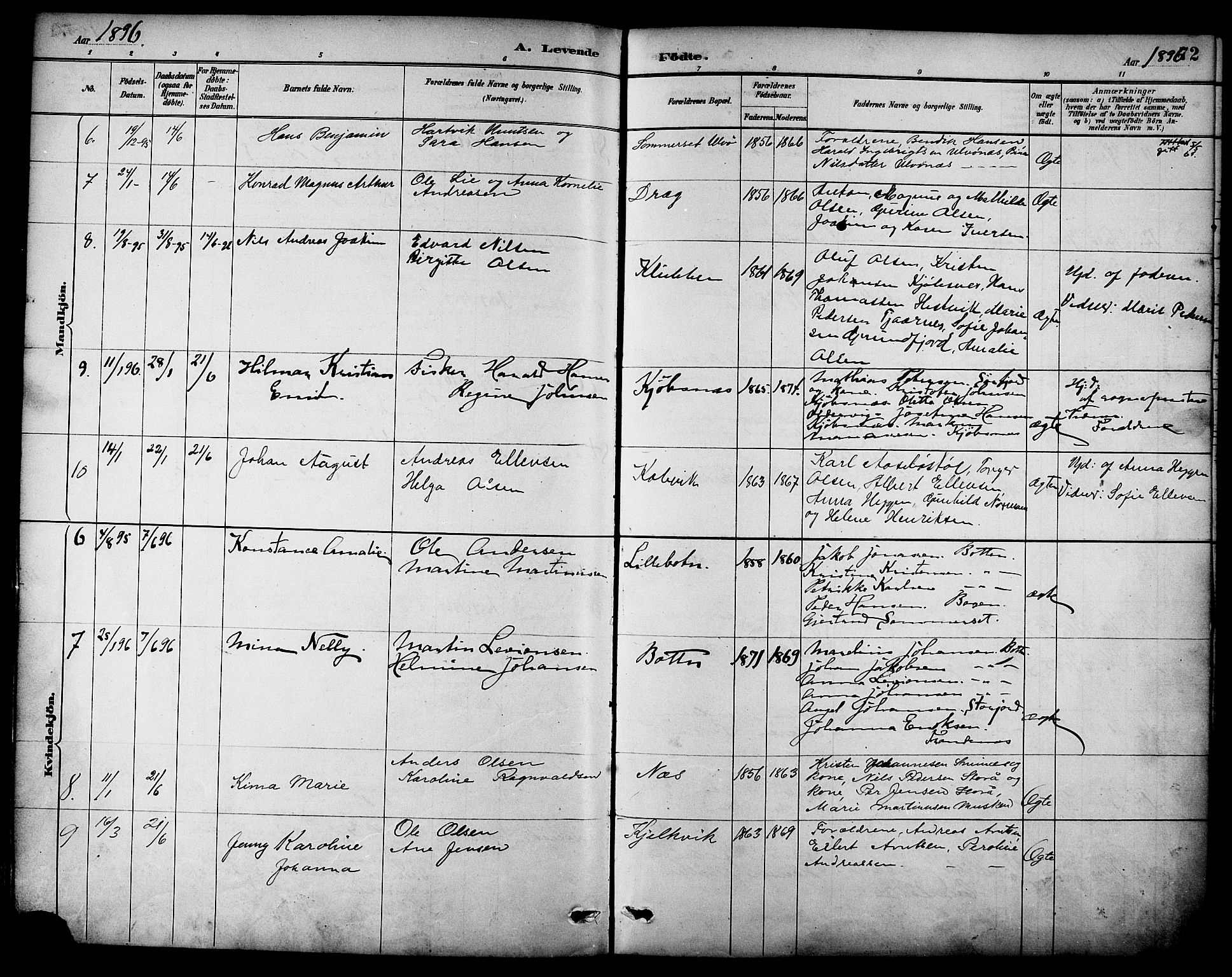 Ministerialprotokoller, klokkerbøker og fødselsregistre - Nordland, AV/SAT-A-1459/861/L0869: Parish register (official) no. 861A04, 1889-1903, p. 72