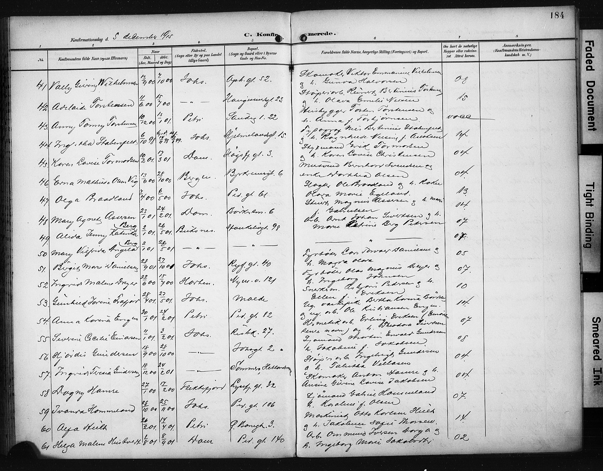 St. Johannes sokneprestkontor, AV/SAST-A-101814/001/30/30BA/L0006: Parish register (official) no. A 6, 1899-1916, p. 184