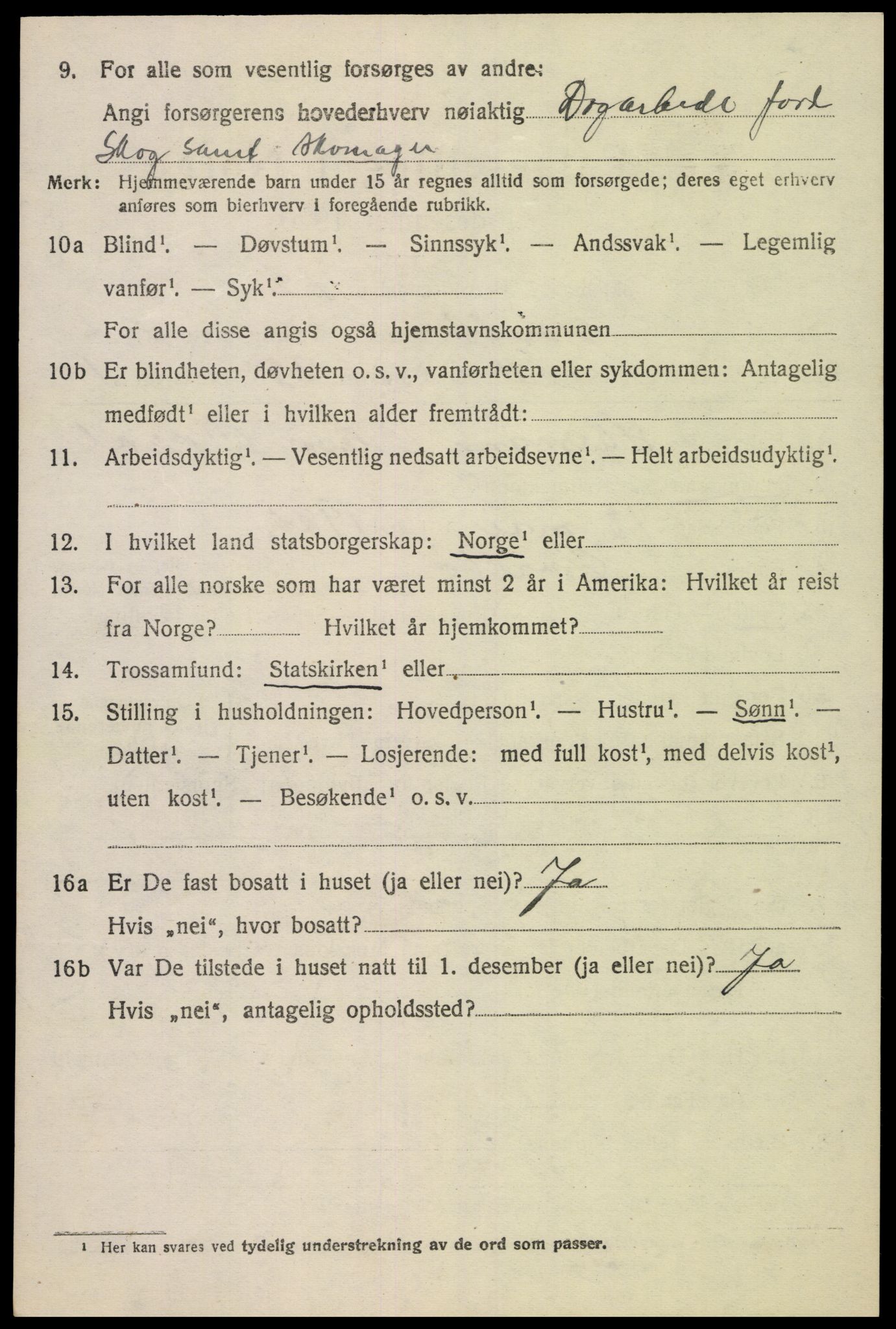 SAK, 1920 census for Øvrebø, 1920, p. 669