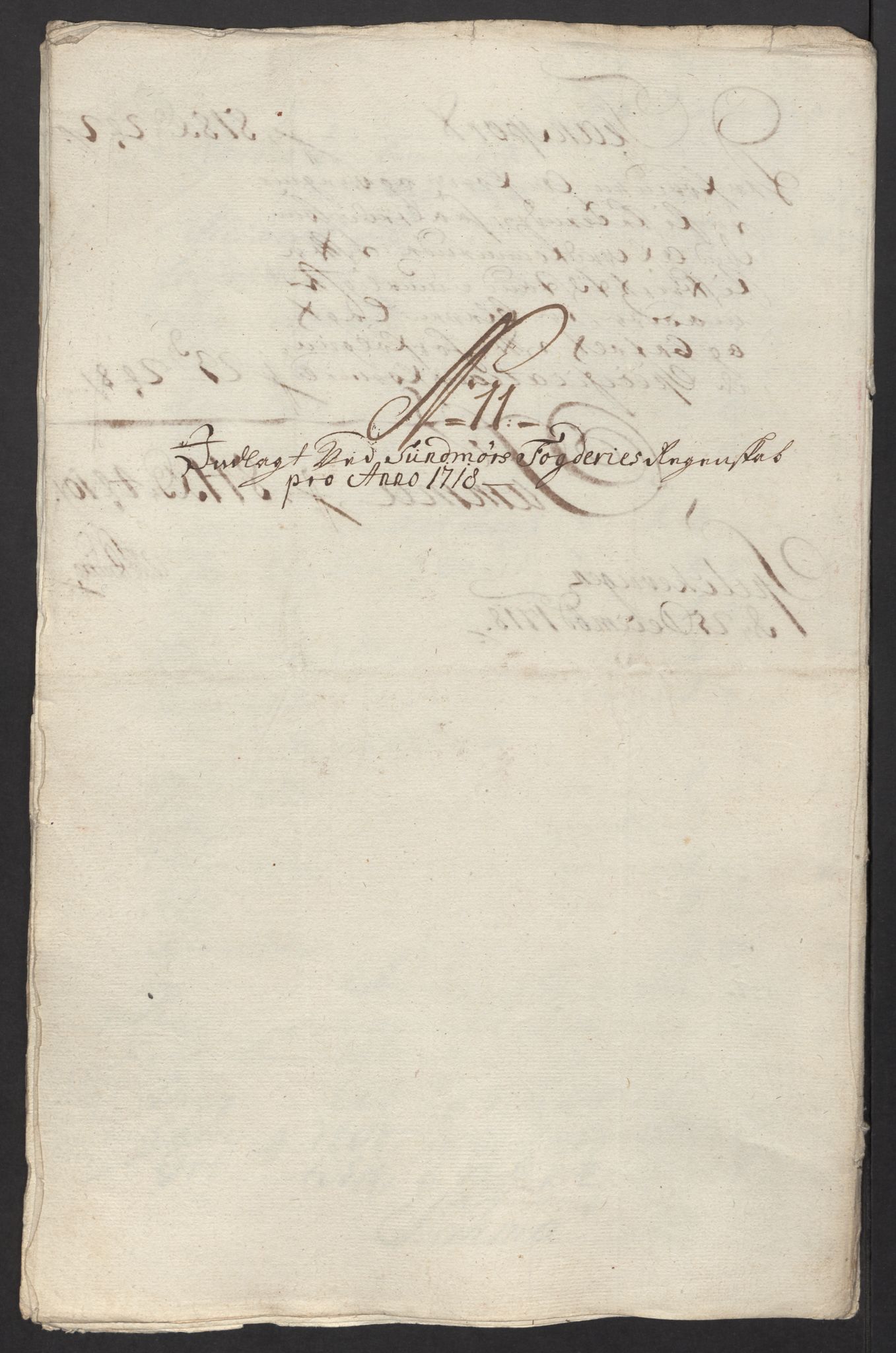 Rentekammeret inntil 1814, Reviderte regnskaper, Fogderegnskap, AV/RA-EA-4092/R54/L3570: Fogderegnskap Sunnmøre, 1718, p. 115