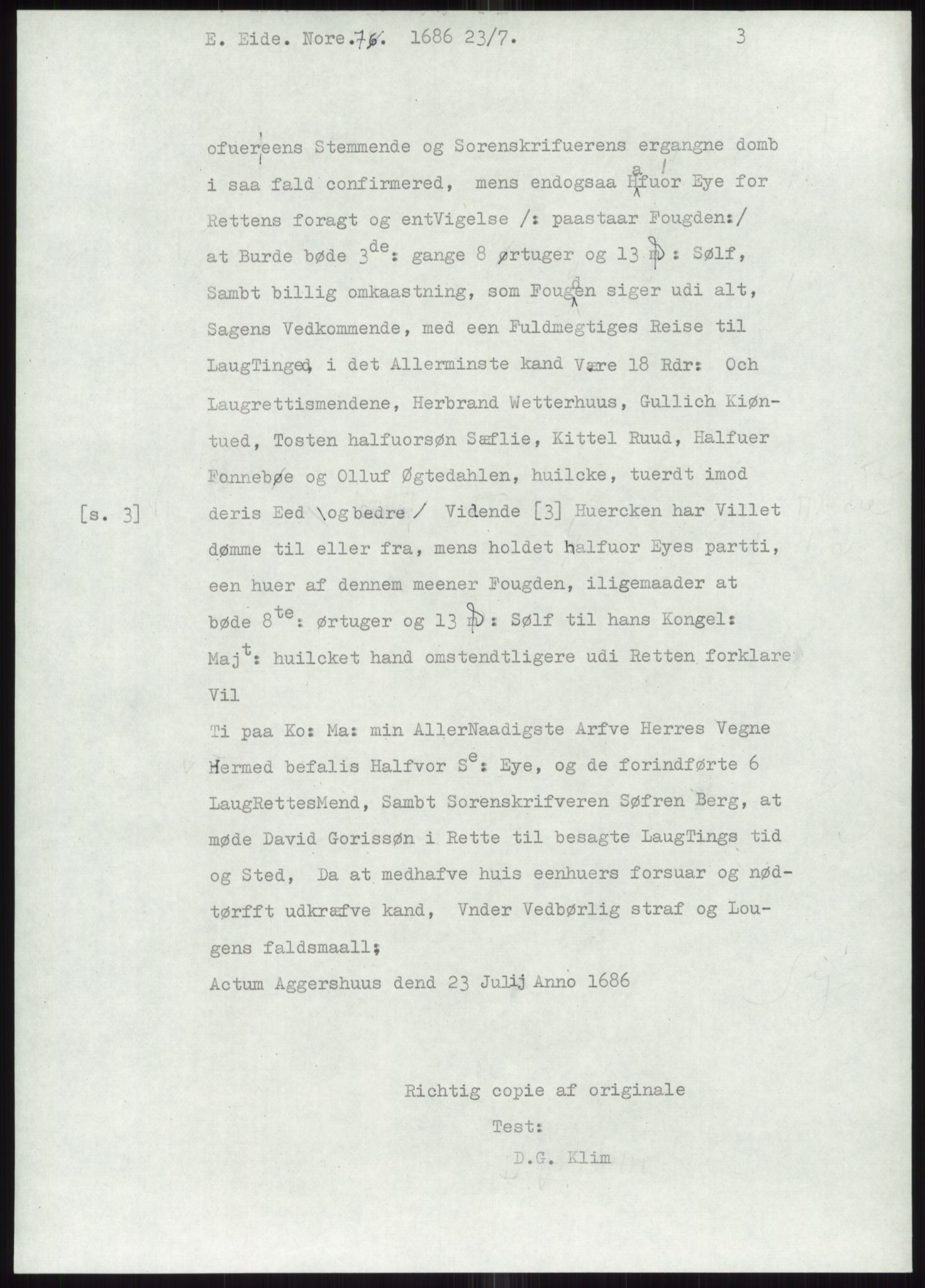 Samlinger til kildeutgivelse, Diplomavskriftsamlingen, AV/RA-EA-4053/H/Ha, p. 1687