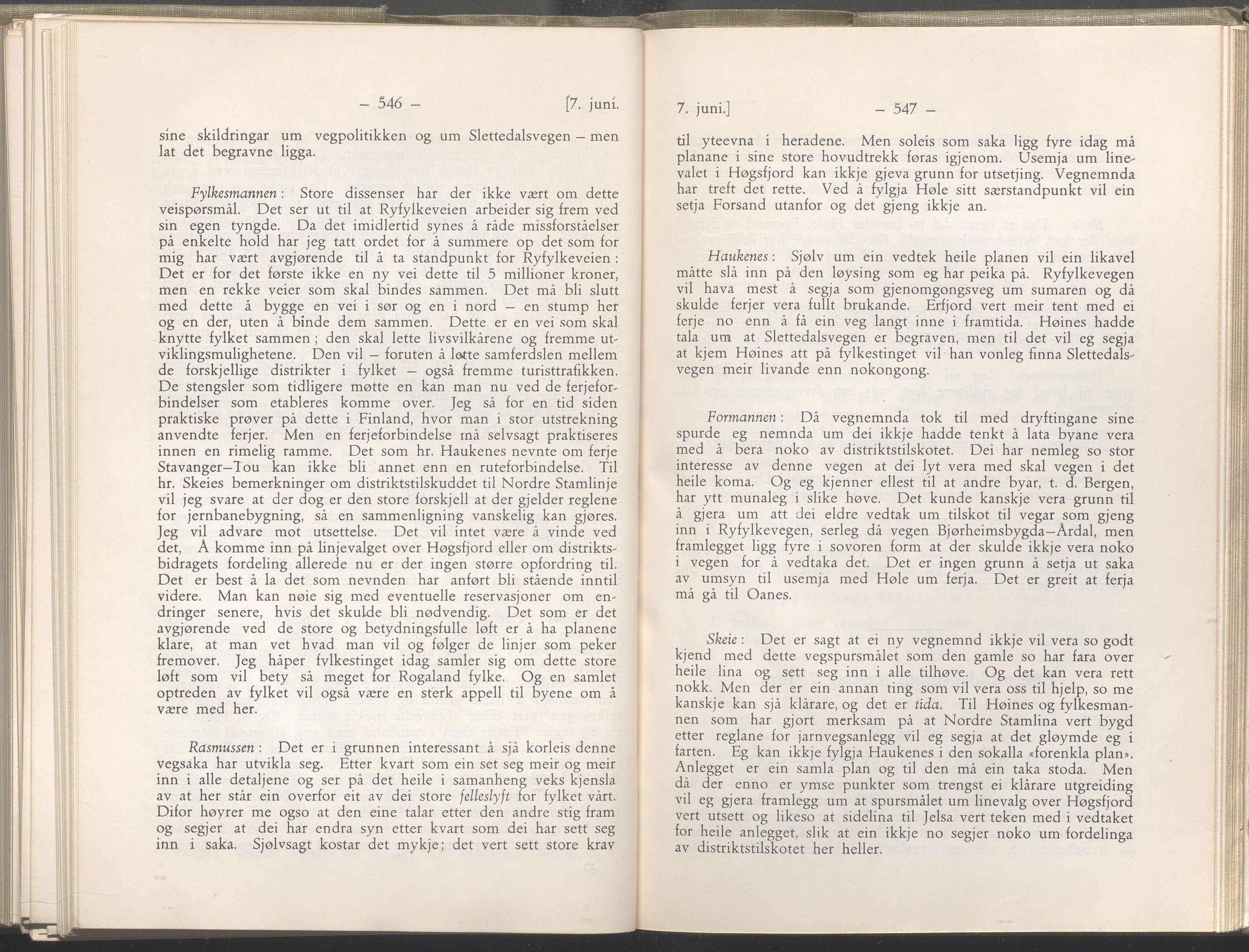 Rogaland fylkeskommune - Fylkesrådmannen , IKAR/A-900/A/Aa/Aaa/L0053: Møtebok , 1934, p. 546-547