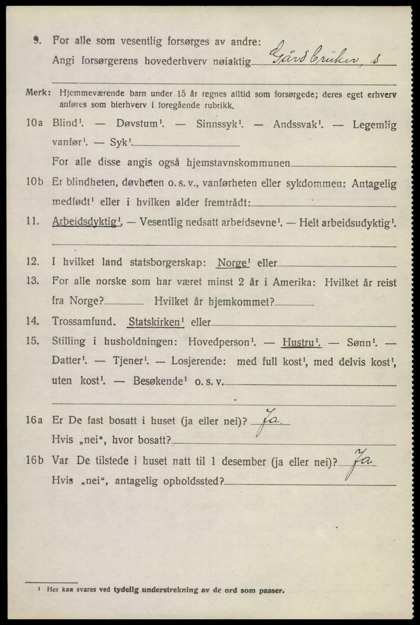 SAKO, 1920 census for Uvdal, 1920, p. 1294