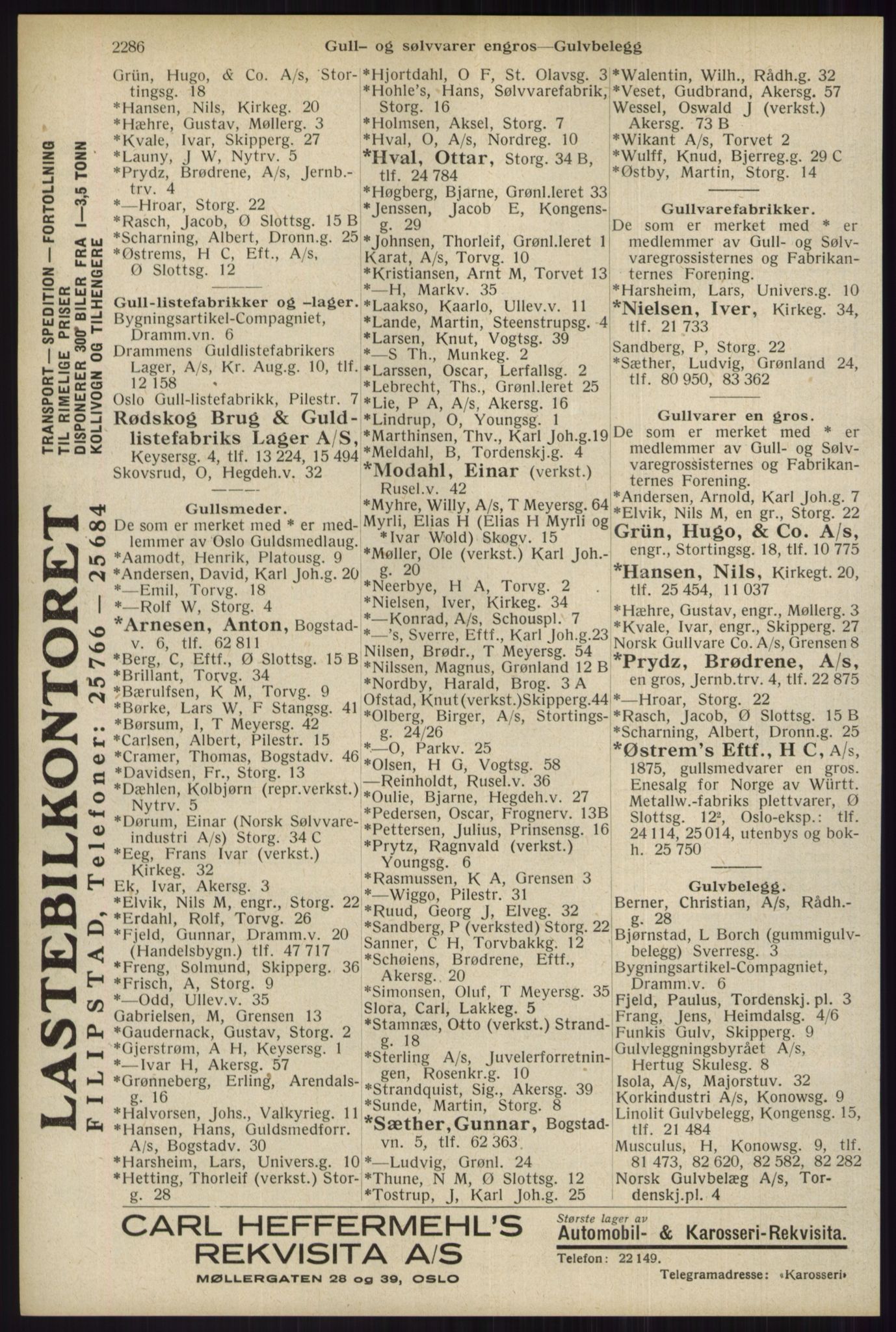 Kristiania/Oslo adressebok, PUBL/-, 1934, p. 2286