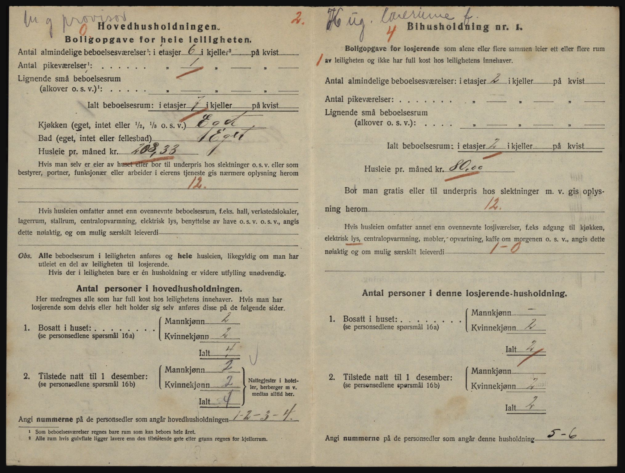 SATØ, 1920 census for Hammerfest, 1920, p. 1445