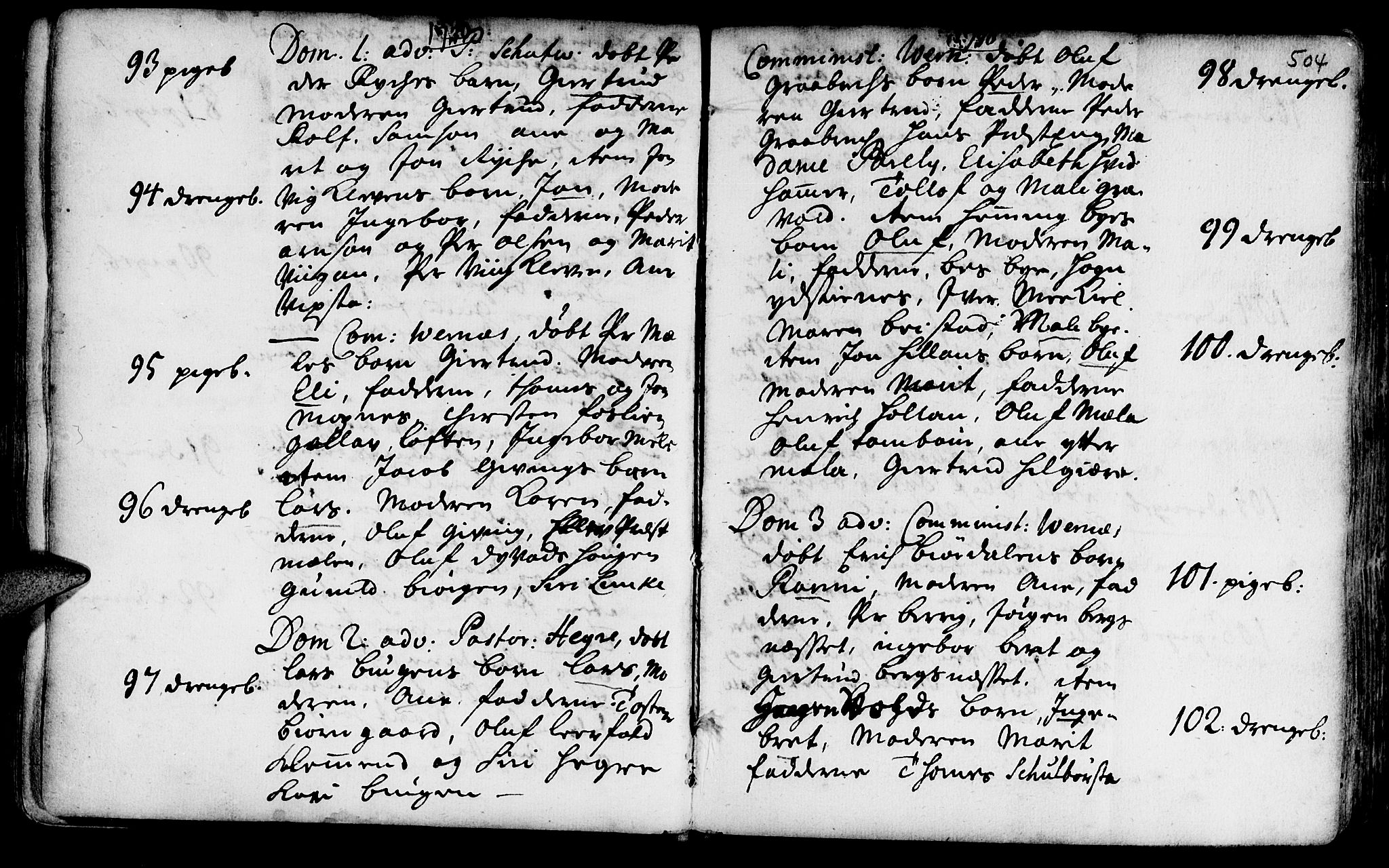 Ministerialprotokoller, klokkerbøker og fødselsregistre - Nord-Trøndelag, SAT/A-1458/709/L0055: Parish register (official) no. 709A03, 1730-1739, p. 503-504
