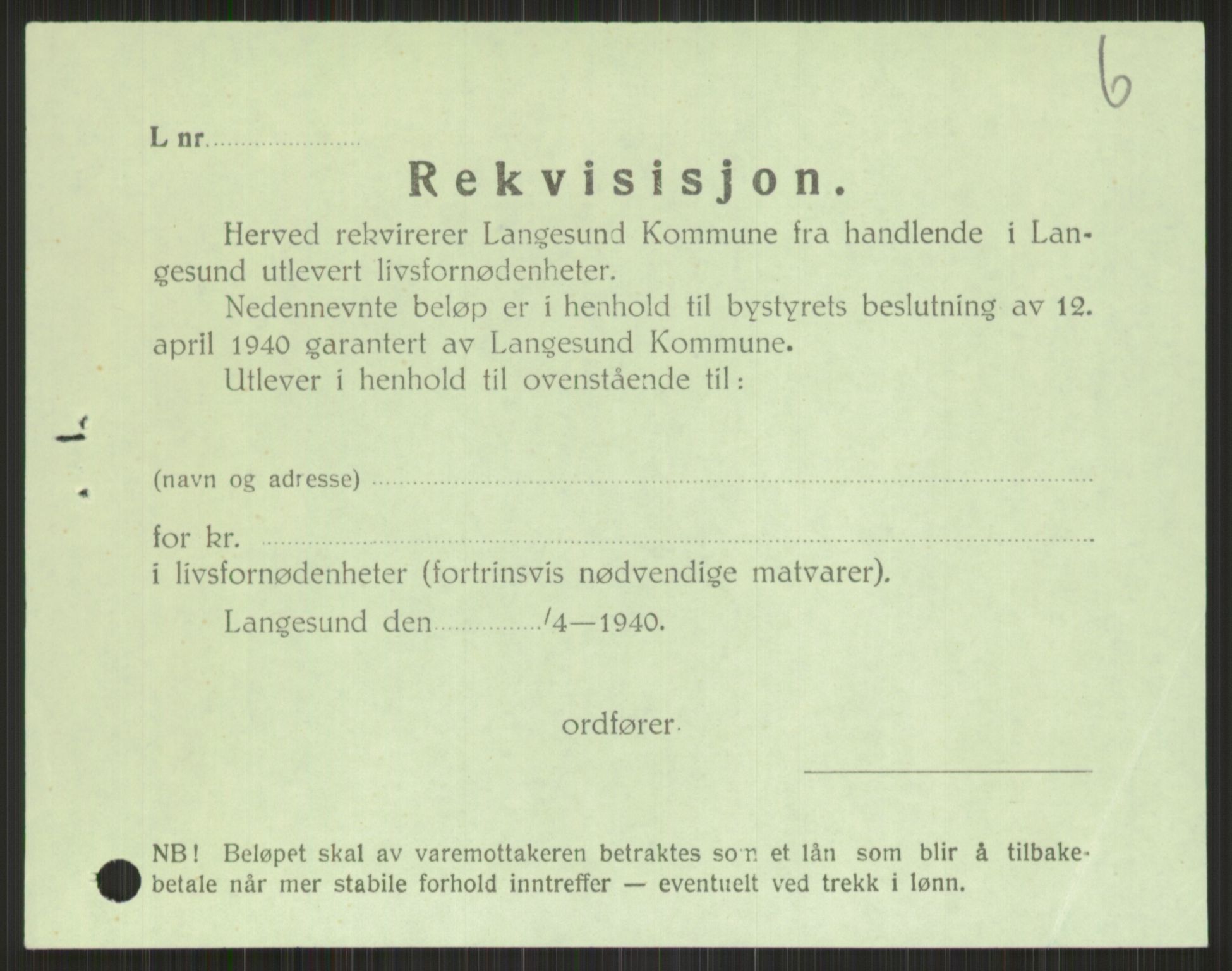 Forsvaret, Forsvarets krigshistoriske avdeling, AV/RA-RAFA-2017/Y/Ya/L0014: II-C-11-31 - Fylkesmenn.  Rapporter om krigsbegivenhetene 1940., 1940, p. 672