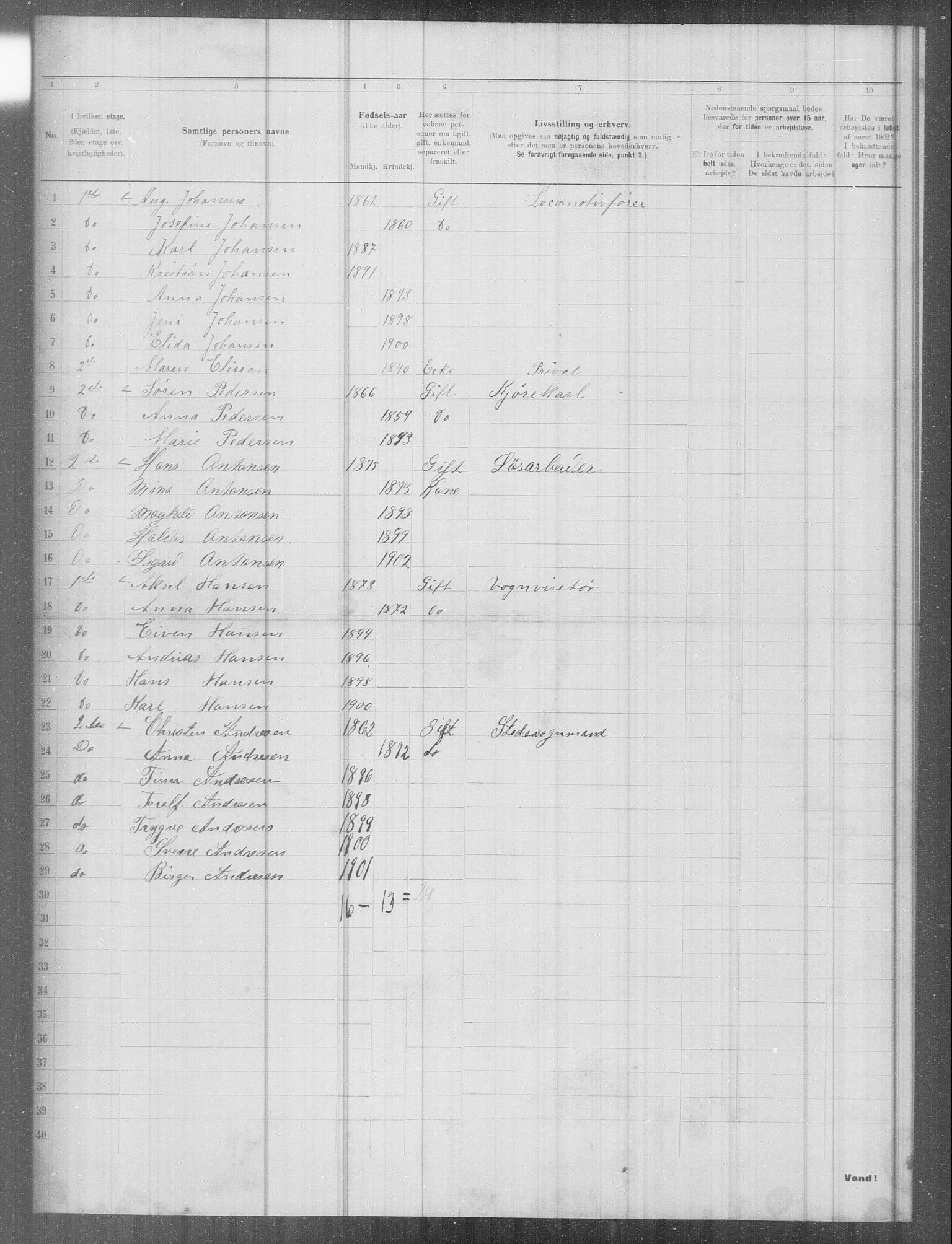 OBA, Municipal Census 1902 for Kristiania, 1902, p. 8025