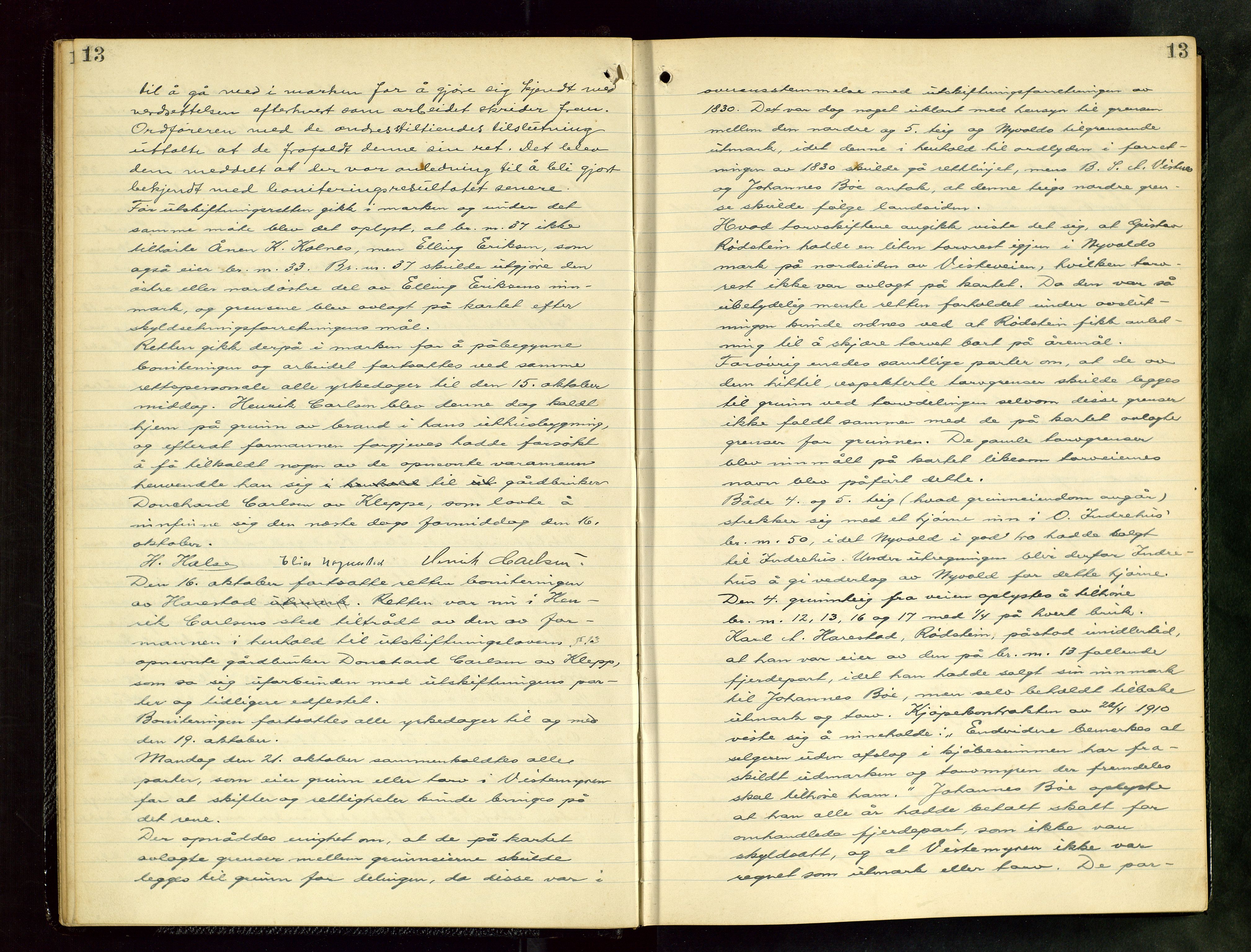 Rogaland jordskifterett, AV/SAST-A-102426/Oa/L0082: Forhandlingsprotokoll, 1929-1932, p. 13