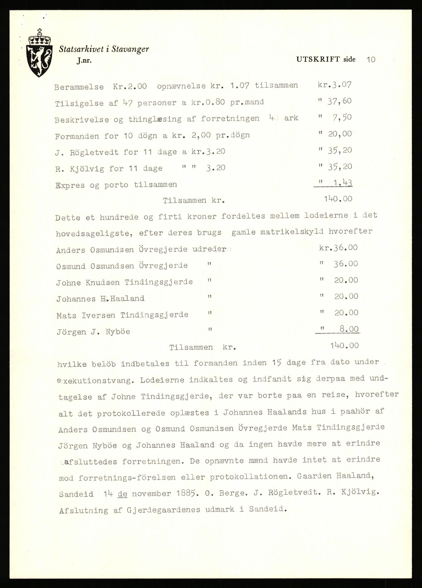Statsarkivet i Stavanger, SAST/A-101971/03/Y/Yj/L0026: Avskrifter sortert etter gårdsnavn: Gjerde - Grastveid, 1750-1930, p. 92