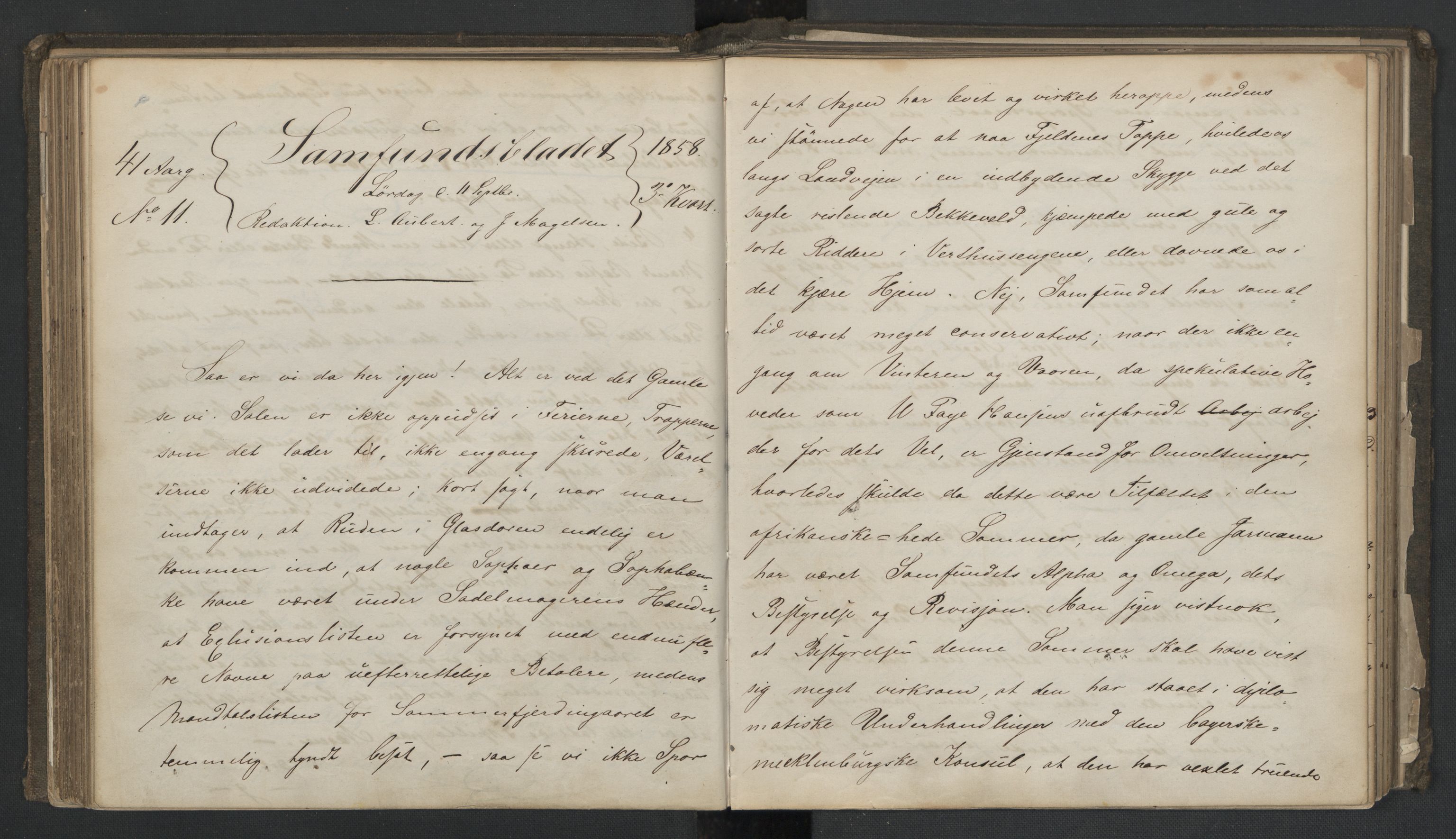 Det Norske Studentersamfund, AV/RA-PA-1322/X/Xa/L0006/0003: -- / Samfundsbladet, 1858-1859, p. 101