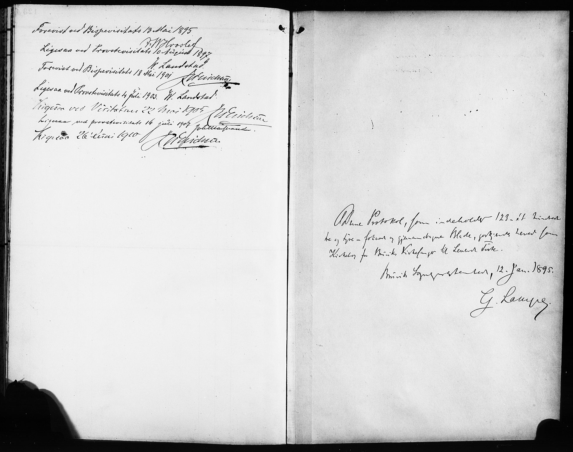 Bruvik Sokneprestembete, SAB/A-74701/H/Hab: Parish register (copy) no. A 2, 1895-1907