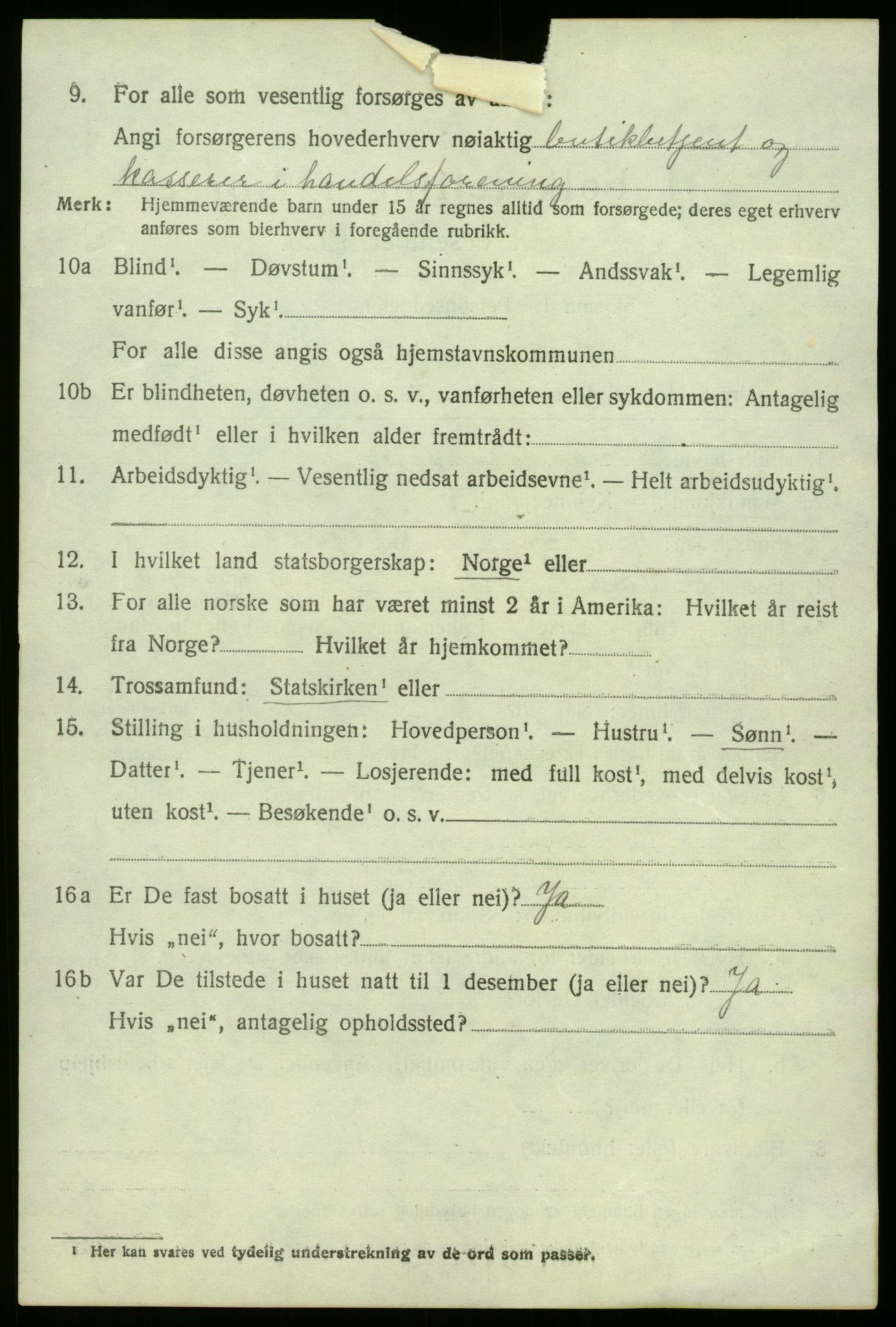 SAB, 1920 census for Fana, 1920, p. 23814