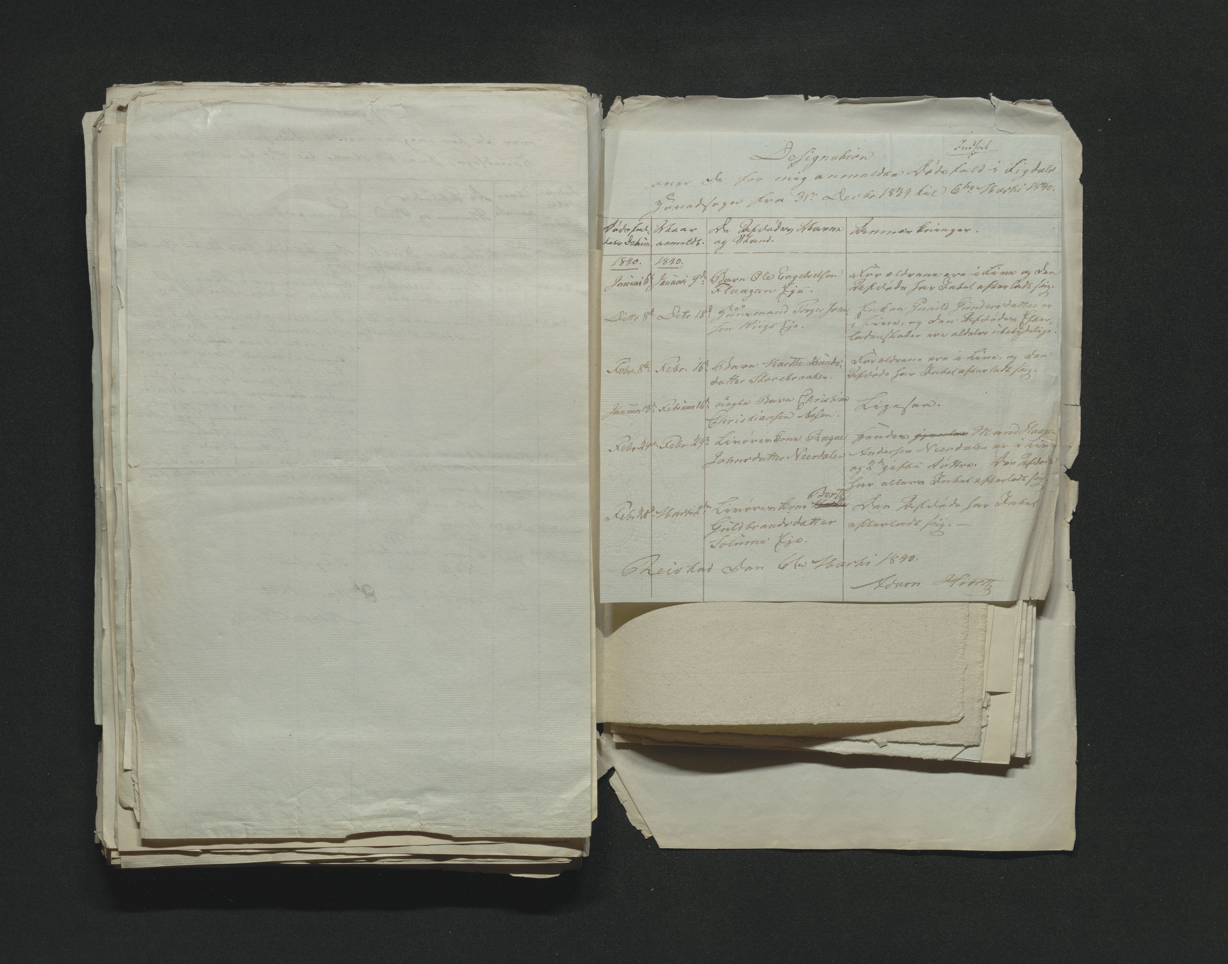 Eiker, Modum og Sigdal sorenskriveri, AV/SAKO-A-123/H/Ha/Hab/L0005: Dødsfallsmeldinger, 1837-1840