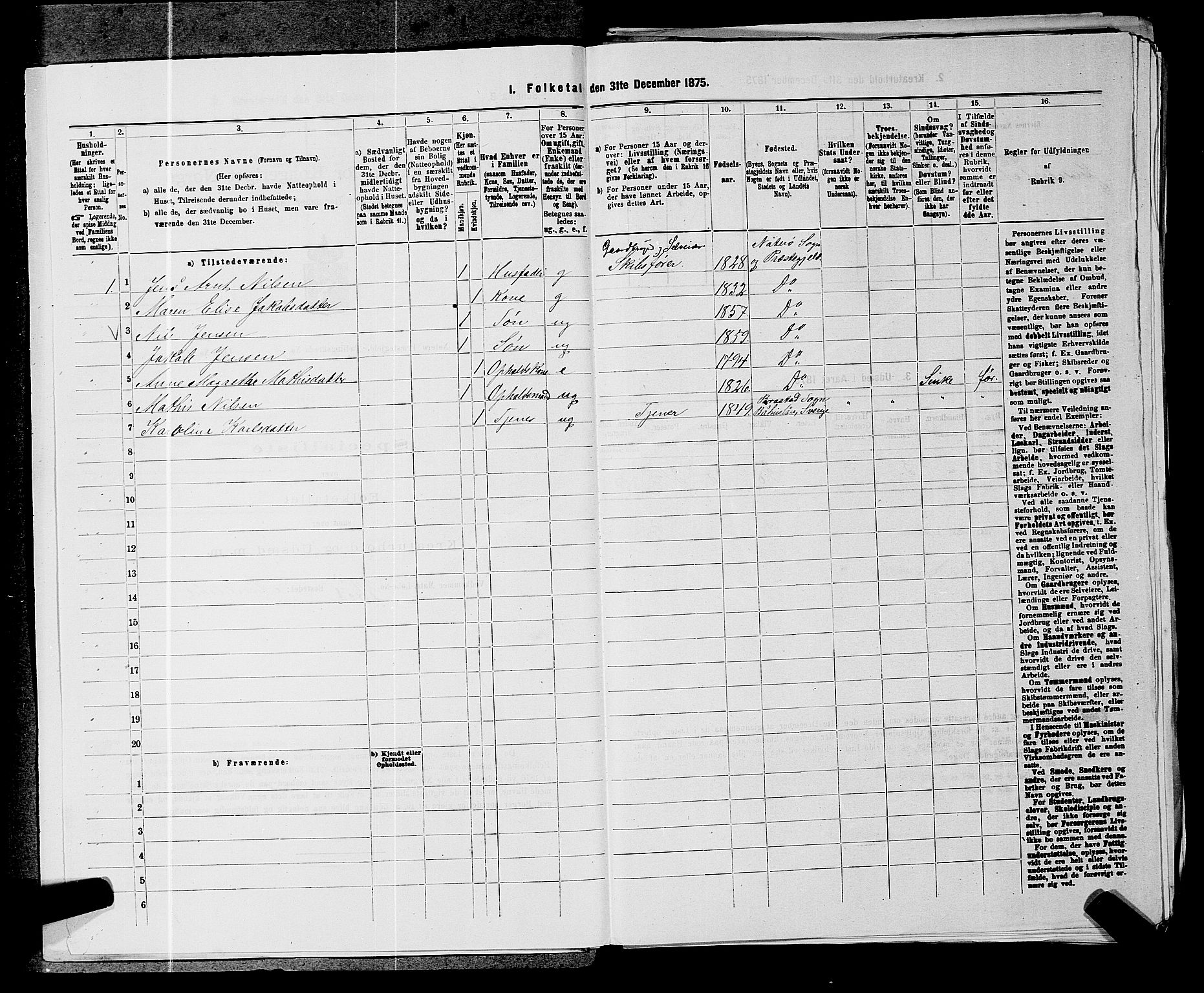 SAKO, 1875 census for 0722P Nøtterøy, 1875, p. 1426