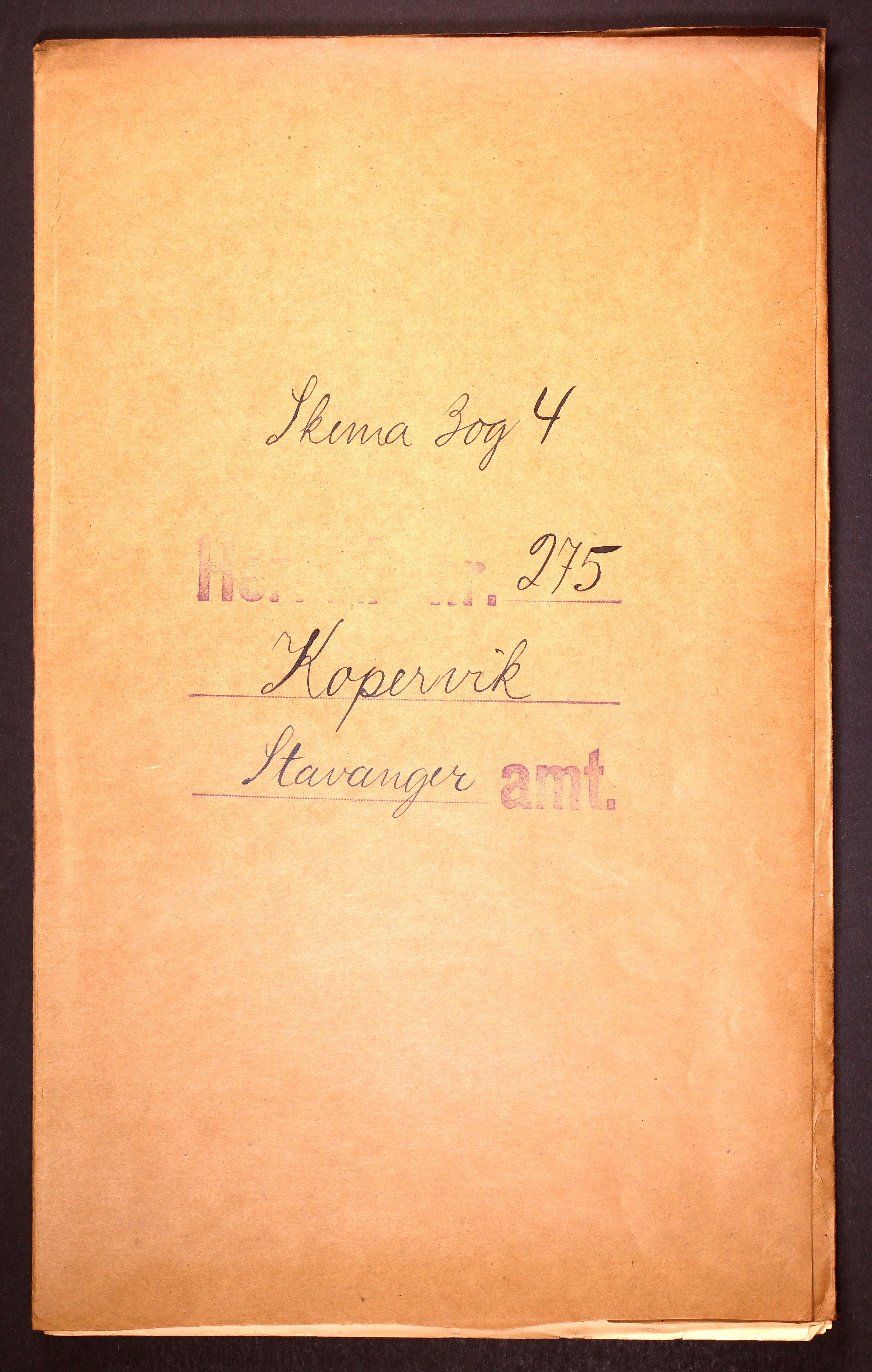 RA, 1910 census for Kopervik, 1910, p. 1