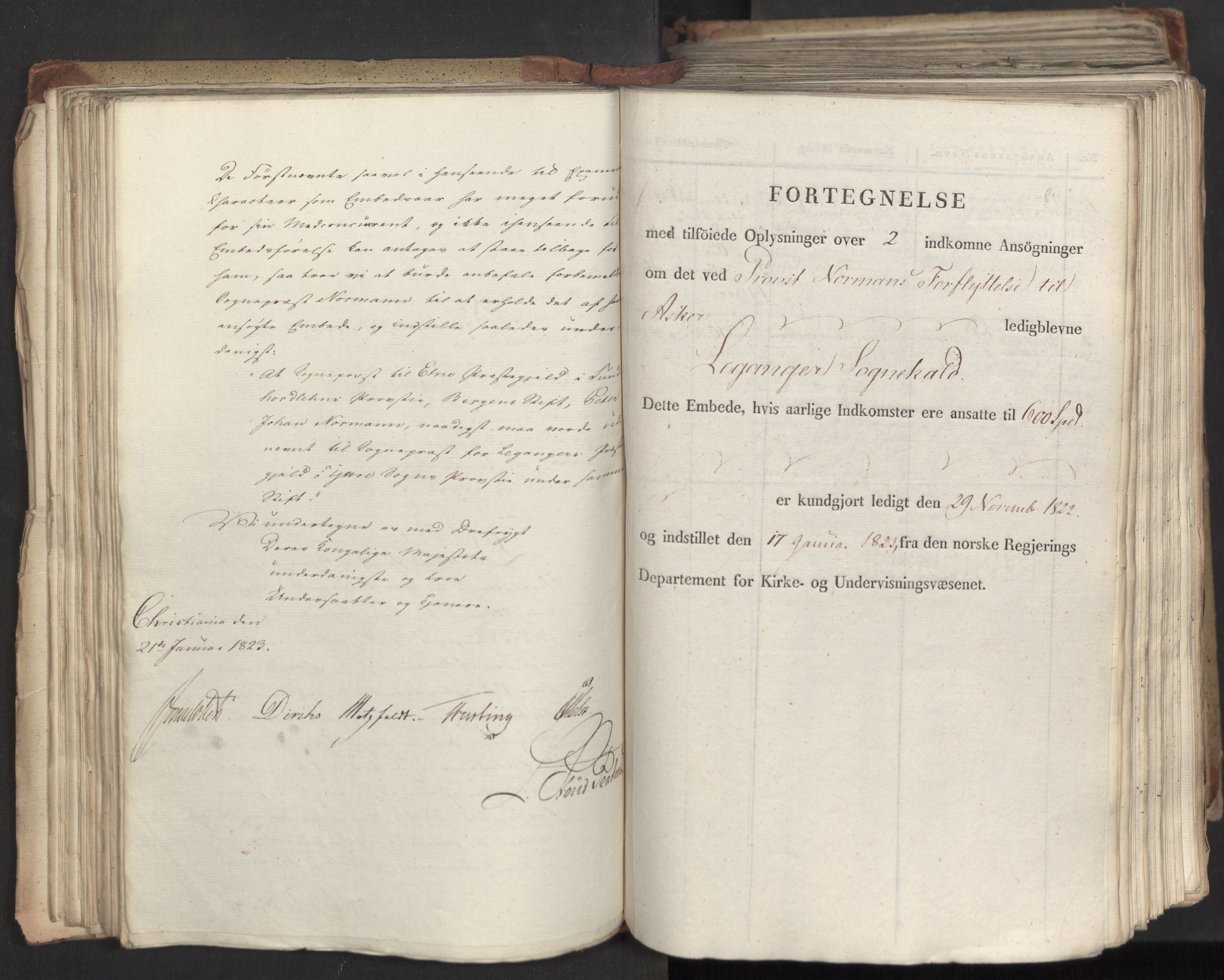 Statsrådsavdelingen i Stockholm, AV/RA-S-1003/D/Da/L0033: Regjeringsinnstillinger nr. 1-274, 1823, p. 109
