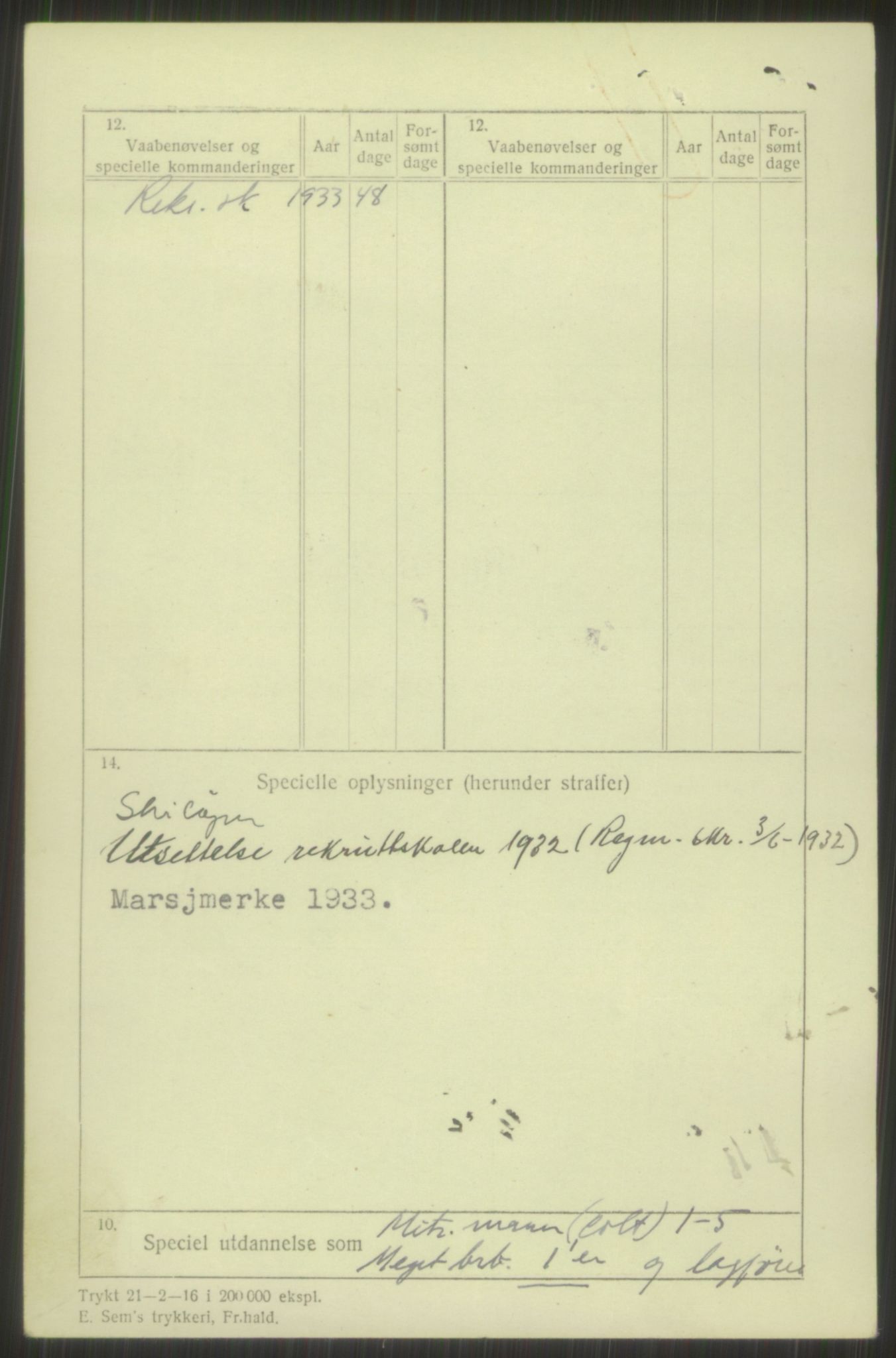 Forsvaret, Troms infanteriregiment nr. 16, AV/RA-RAFA-3146/P/Pa/L0016: Rulleblad for regimentets menige mannskaper, årsklasse 1932, 1932, p. 78
