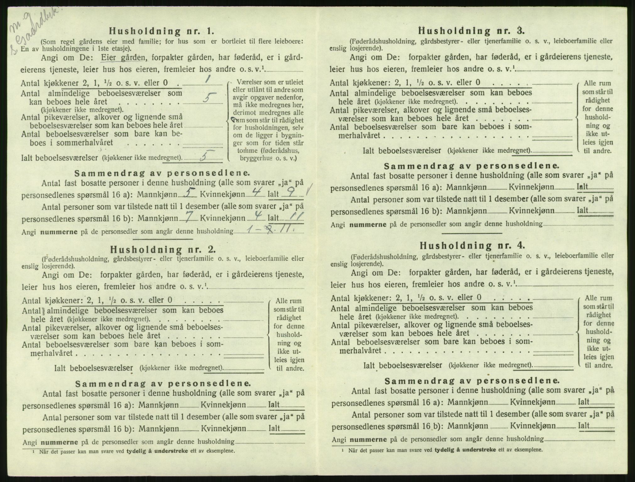 SAT, 1920 census for Straumsnes, 1920, p. 378