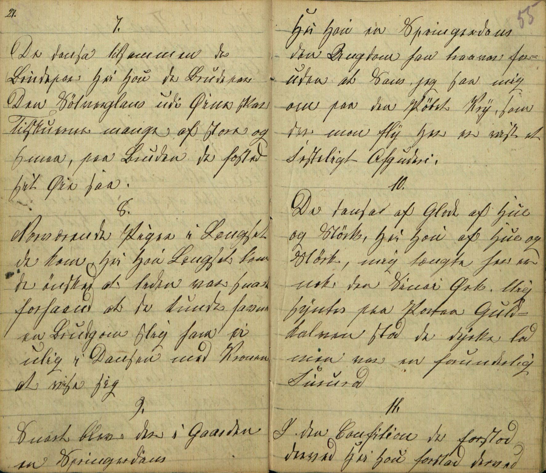 Rikard Berge, TEMU/TGM-A-1003/F/L0005/0018: 160-200 / 177 Handskriven visebok. Tilhører Aasheim af Sigjords Præstegjeld, 1870. Vise, 1870, p. 54-55
