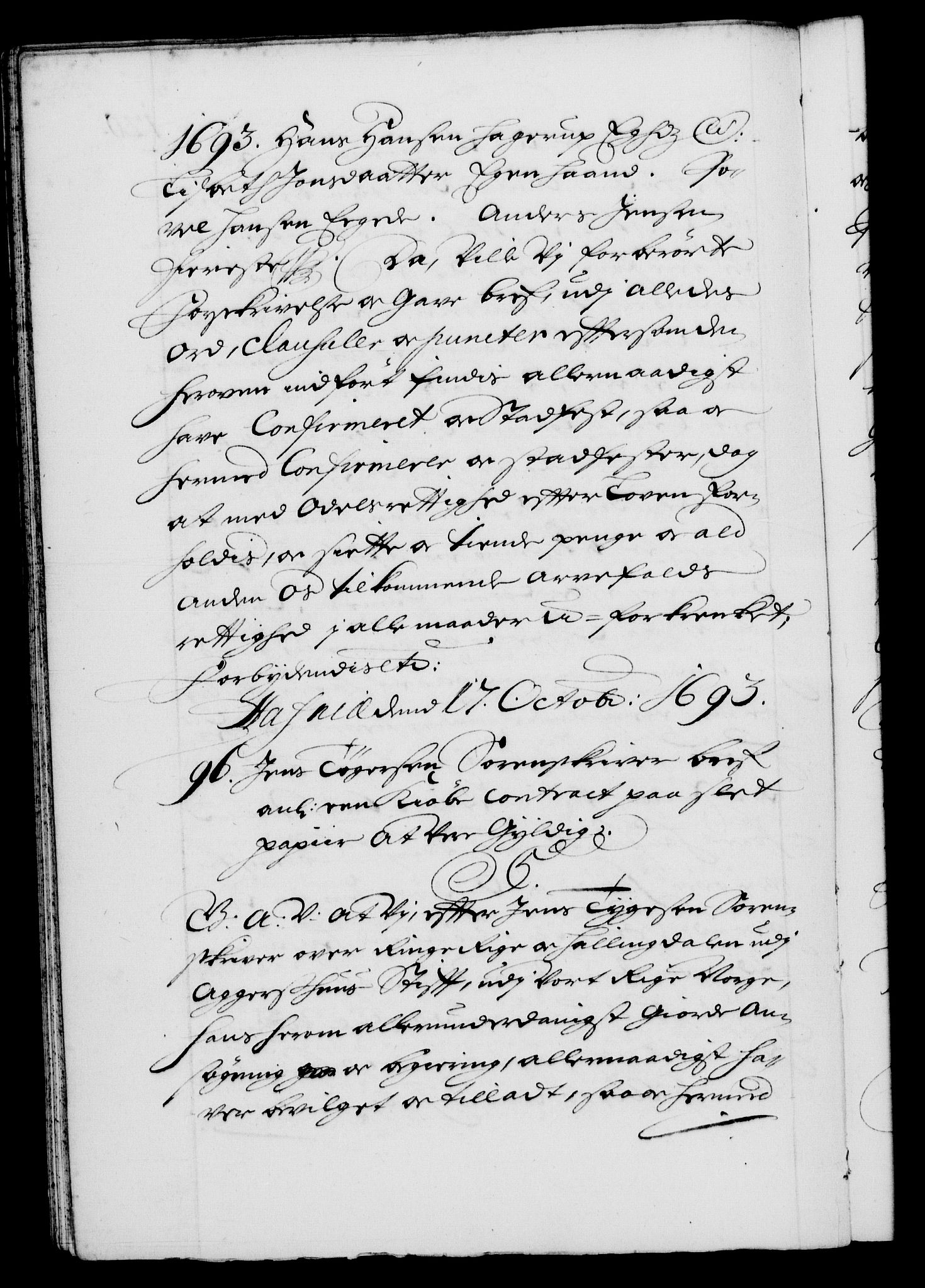 Danske Kanselli 1572-1799, AV/RA-EA-3023/F/Fc/Fca/Fcaa/L0016: Norske registre (mikrofilm), 1692-1697, p. 120b