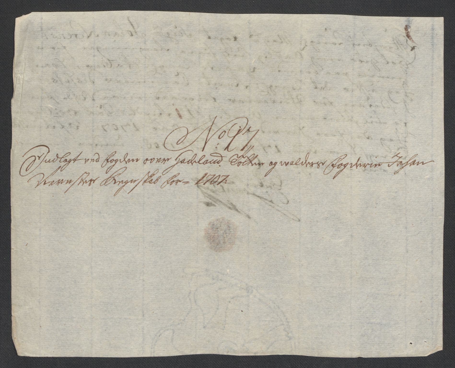 Rentekammeret inntil 1814, Reviderte regnskaper, Fogderegnskap, AV/RA-EA-4092/R18/L1305: Fogderegnskap Hadeland, Toten og Valdres, 1707-1708, p. 300