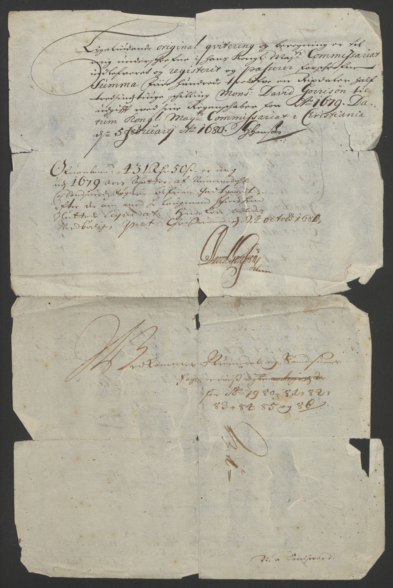 Rentekammeret inntil 1814, Reviderte regnskaper, Fogderegnskap, RA/EA-4092/R24/L1572: Fogderegnskap Numedal og Sandsvær, 1679-1686, p. 197