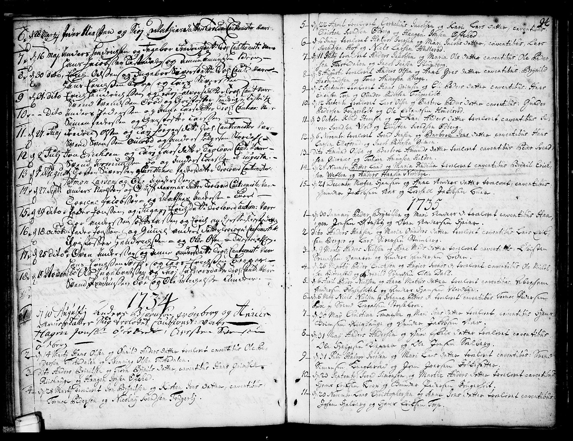 Idd prestekontor Kirkebøker, SAO/A-10911/F/Fa/L0001: Parish register (official) no. I 1, 1720-1769, p. 94