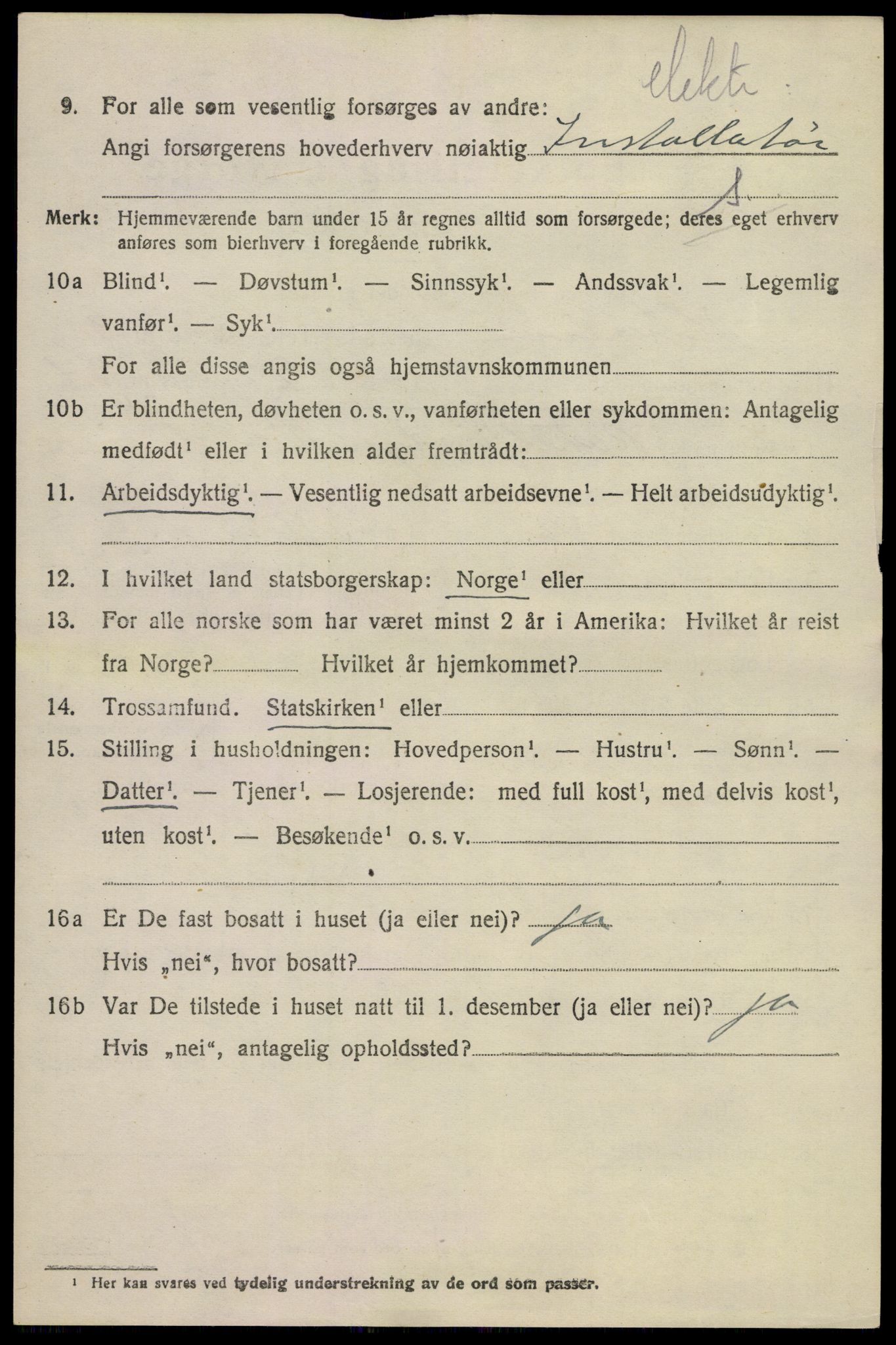 SAKO, 1920 census for Hurum, 1920, p. 5725