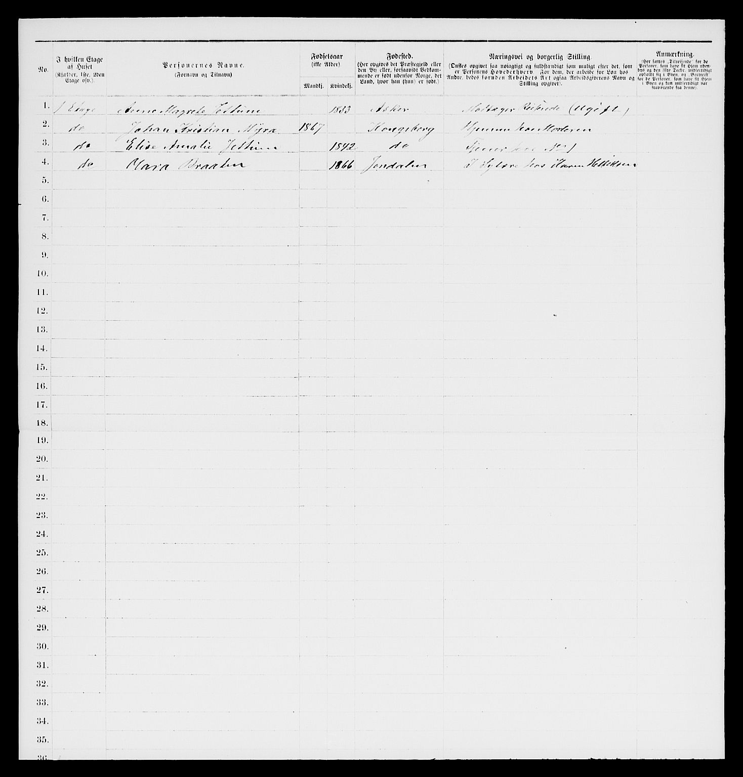 SAKO, 1885 census for 0604 Kongsberg, 1885, p. 323