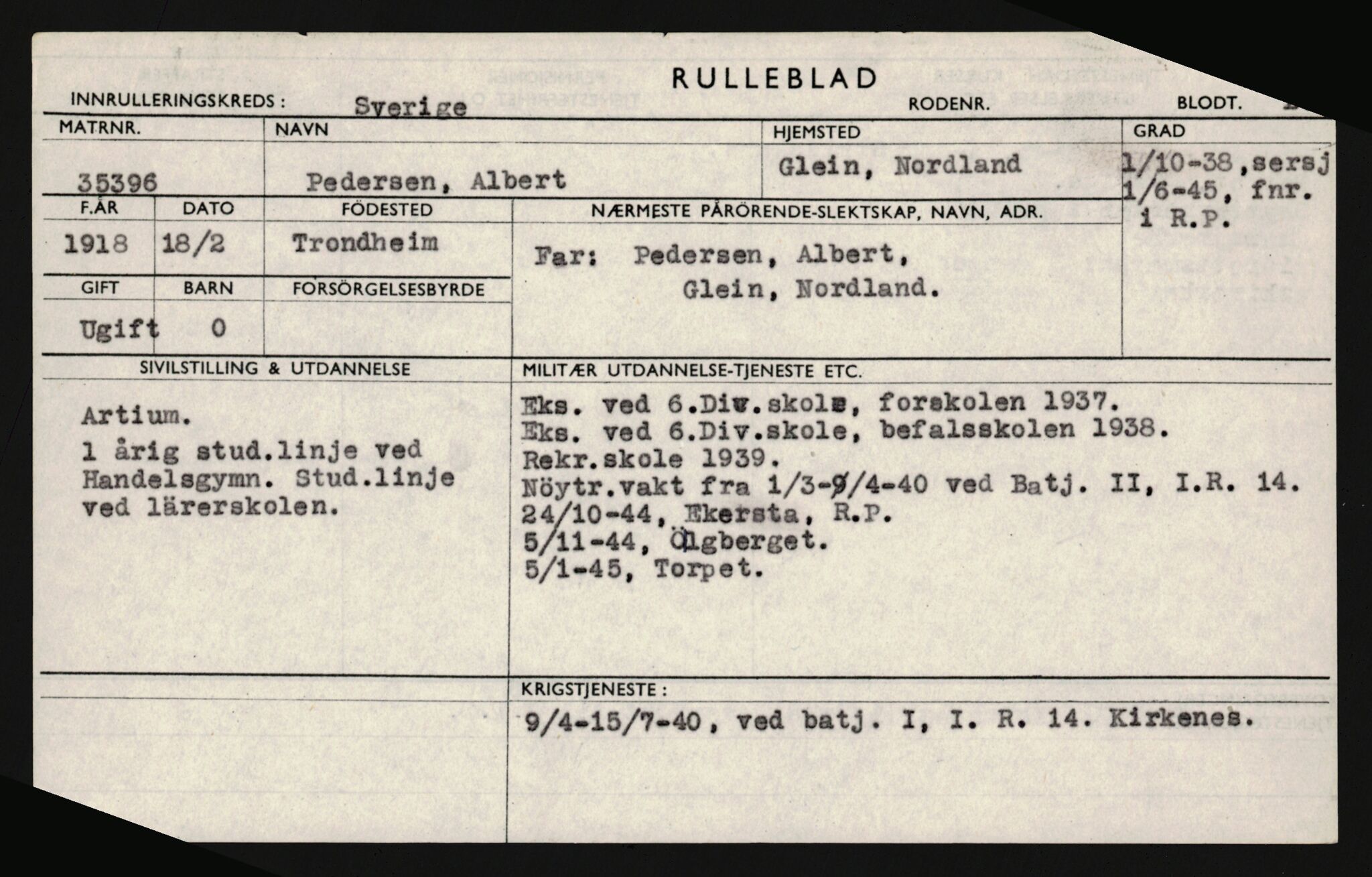 Forsvaret, Sør-Hålogaland landforsvar, AV/RA-RAFA-2552/P/Pa/L0303: Personellmapper for slettet personell, yrkesbefal og vernepliktig befal, født 1917-1920, 1936-1980, p. 365