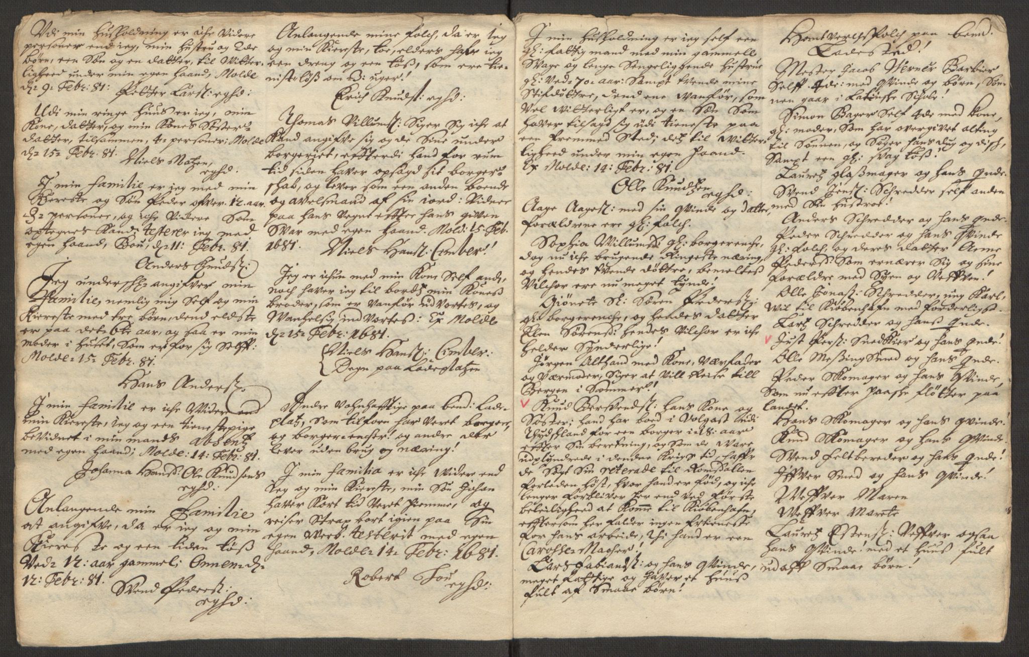 Rentekammeret inntil 1814, Reviderte regnskaper, Stiftamtstueregnskaper, Trondheim stiftamt og Nordland amt, AV/RA-EA-6044/R/Rf/L0065: Trondheim stiftamt, 1681