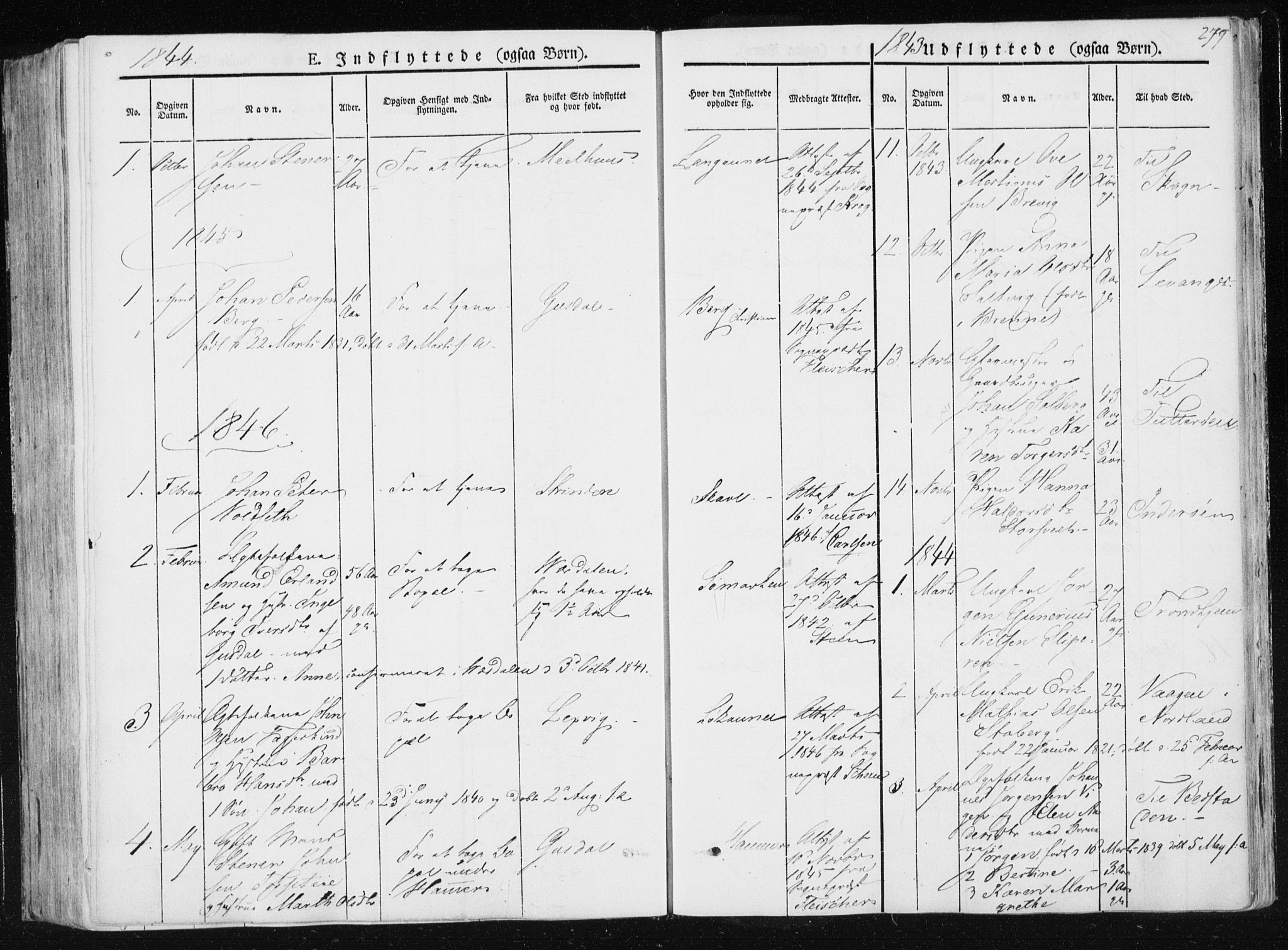 Ministerialprotokoller, klokkerbøker og fødselsregistre - Nord-Trøndelag, AV/SAT-A-1458/733/L0323: Parish register (official) no. 733A02, 1843-1870, p. 279