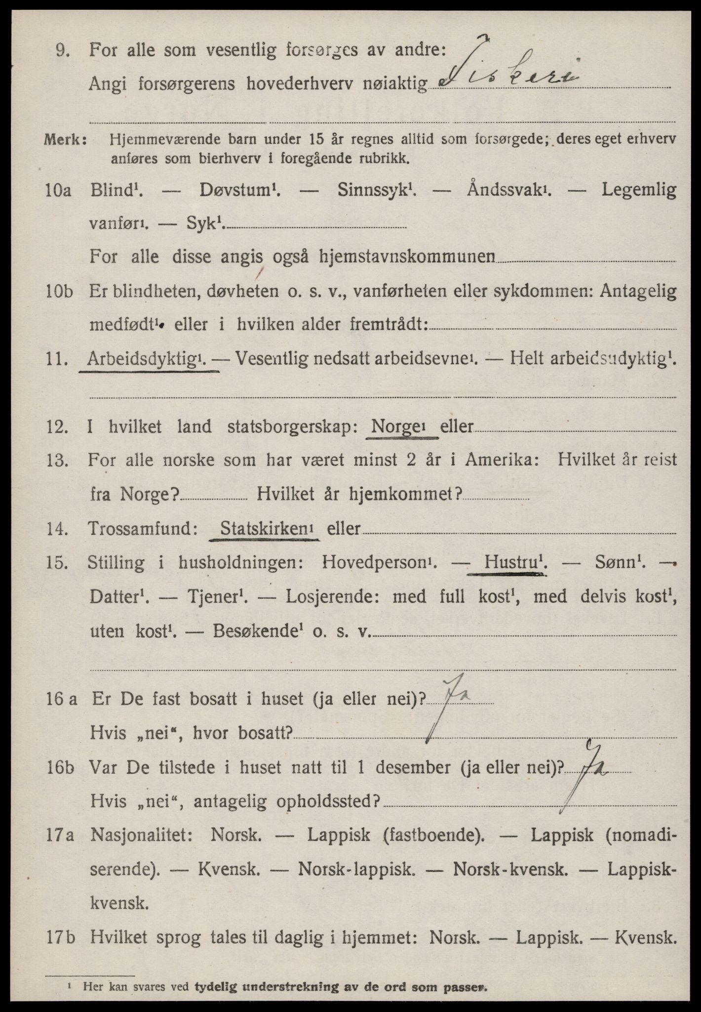 SAT, 1920 census for Rissa, 1920, p. 1952