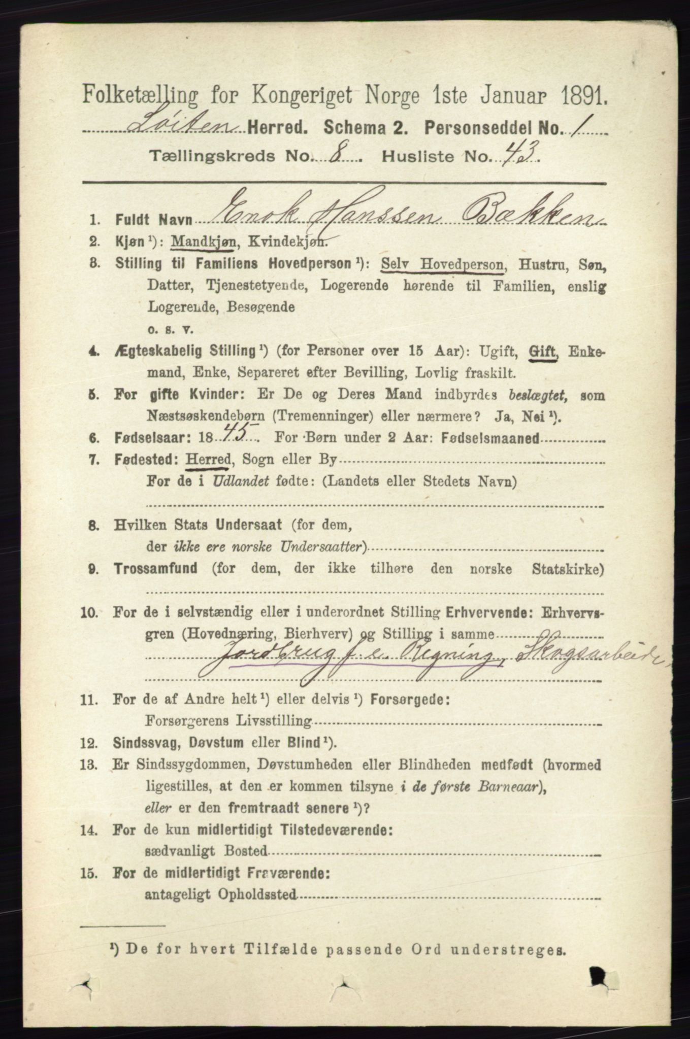 RA, 1891 census for 0415 Løten, 1891, p. 5512