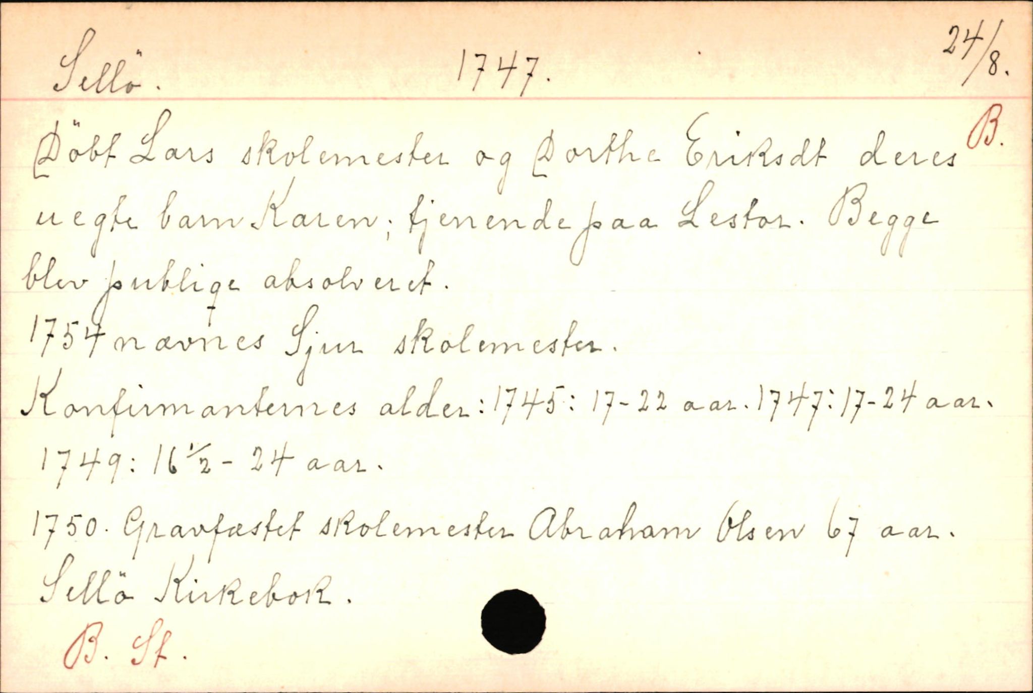 Haugen, Johannes - lærer, AV/SAB-SAB/PA-0036/01/L0001: Om klokkere og lærere, 1521-1904, p. 9518