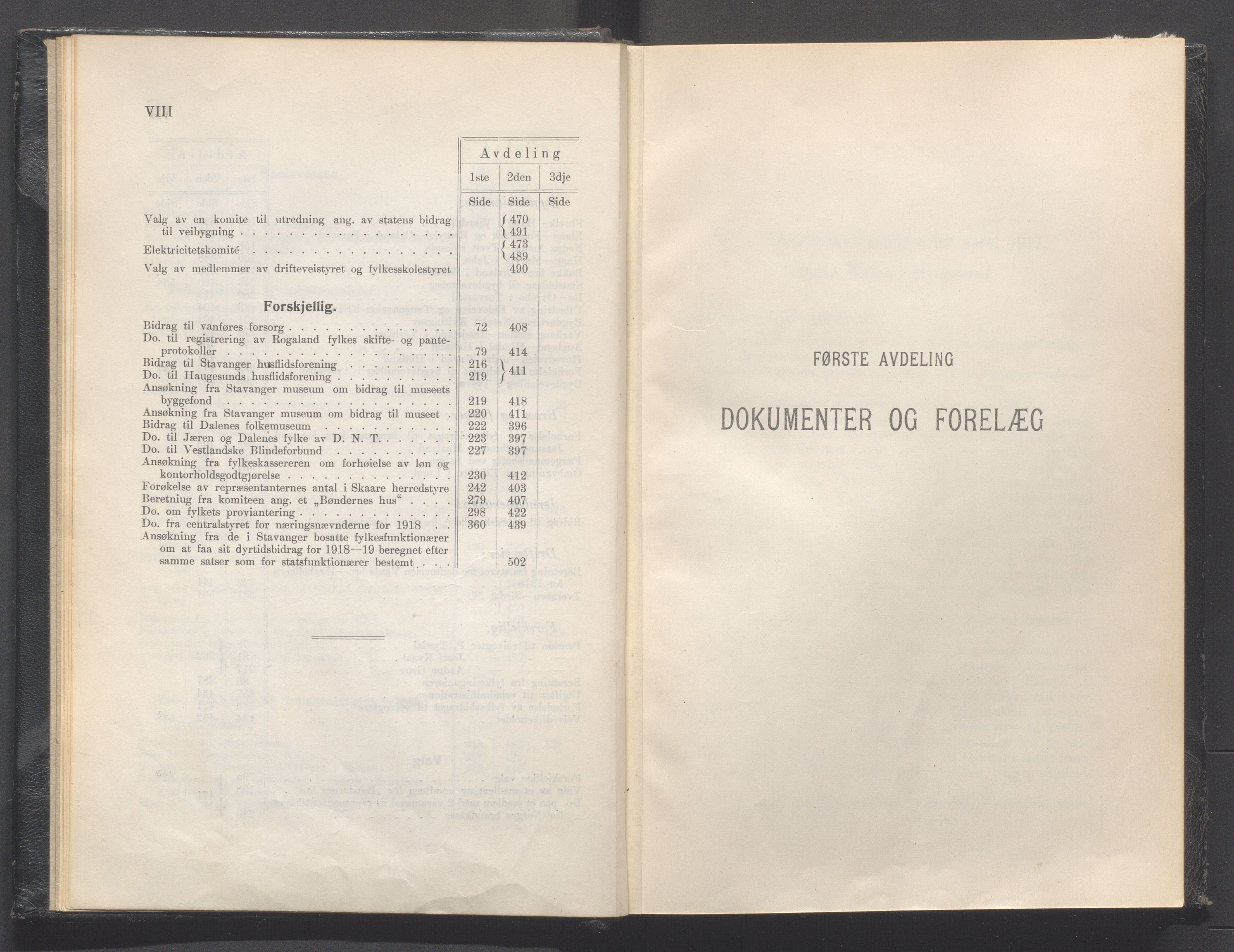 Rogaland fylkeskommune - Fylkesrådmannen , IKAR/A-900/A, 1919, p. 8