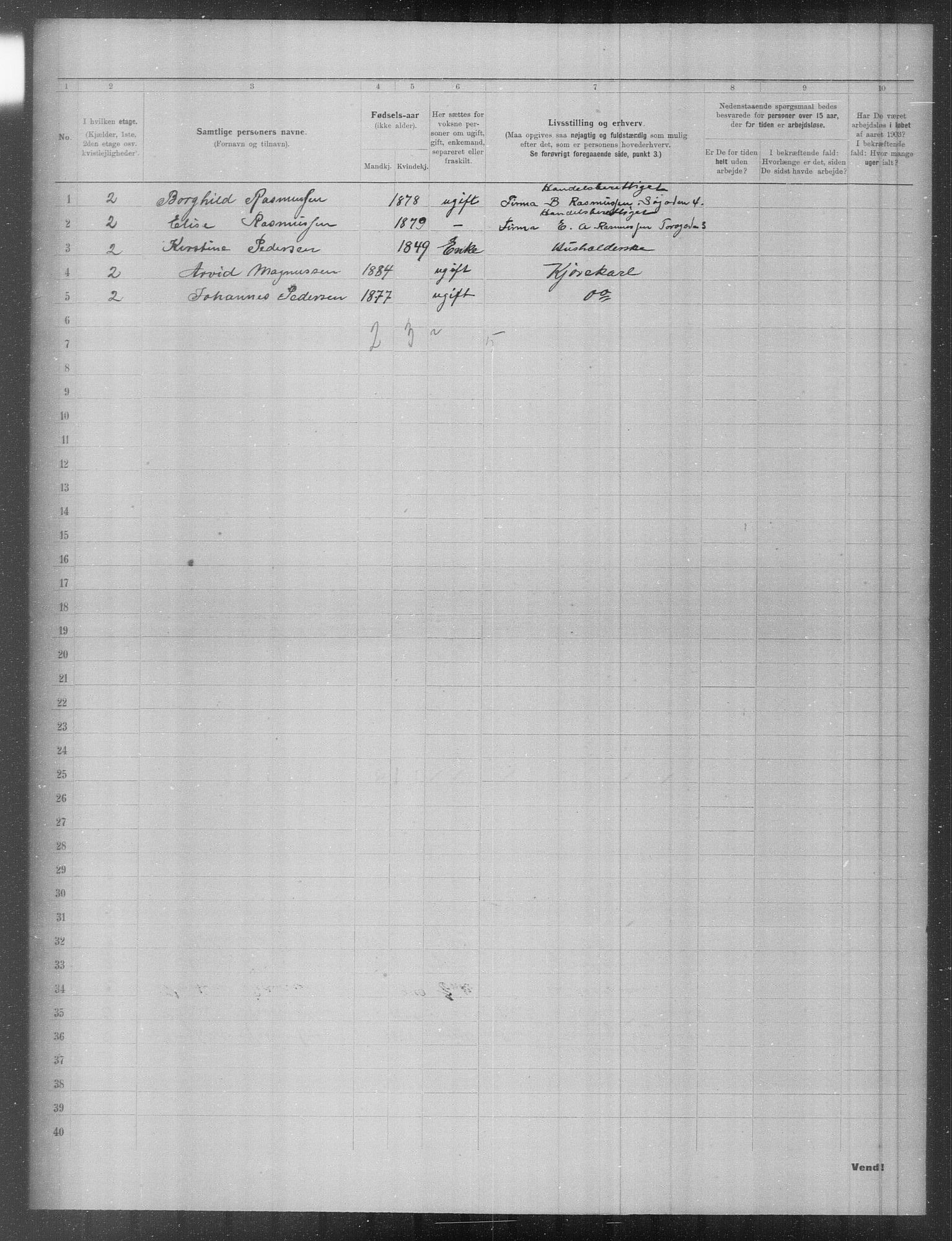 OBA, Municipal Census 1903 for Kristiania, 1903, p. 9553