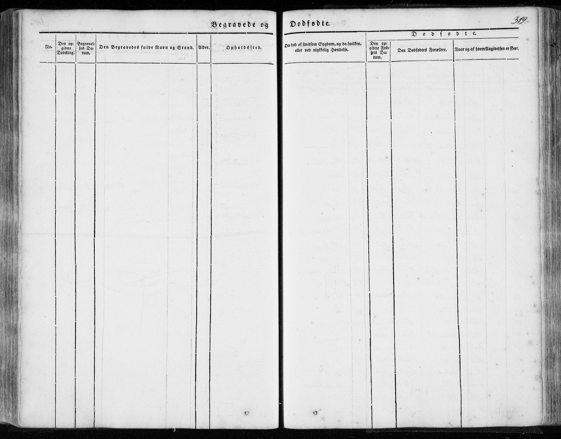 Hamre sokneprestembete, AV/SAB-A-75501/H/Ha/Haa/Haaa/L0013: Parish register (official) no. A 13, 1846-1857, p. 319