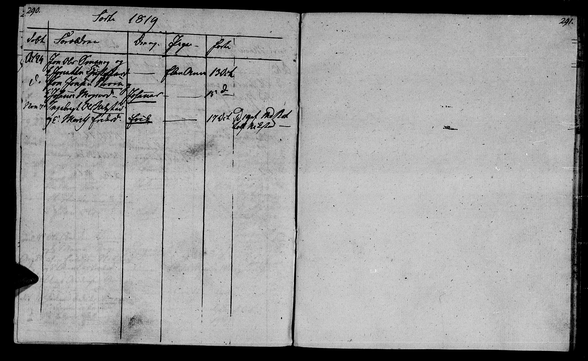 Ministerialprotokoller, klokkerbøker og fødselsregistre - Møre og Romsdal, AV/SAT-A-1454/569/L0817: Parish register (official) no. 569A03, 1805-1819, p. 290-291