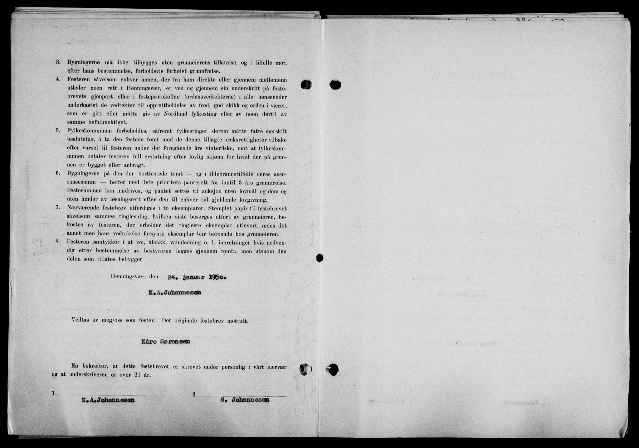 Lofoten sorenskriveri, SAT/A-0017/1/2/2C/L0022a: Mortgage book no. 22a, 1949-1950, Diary no: : 230/1950