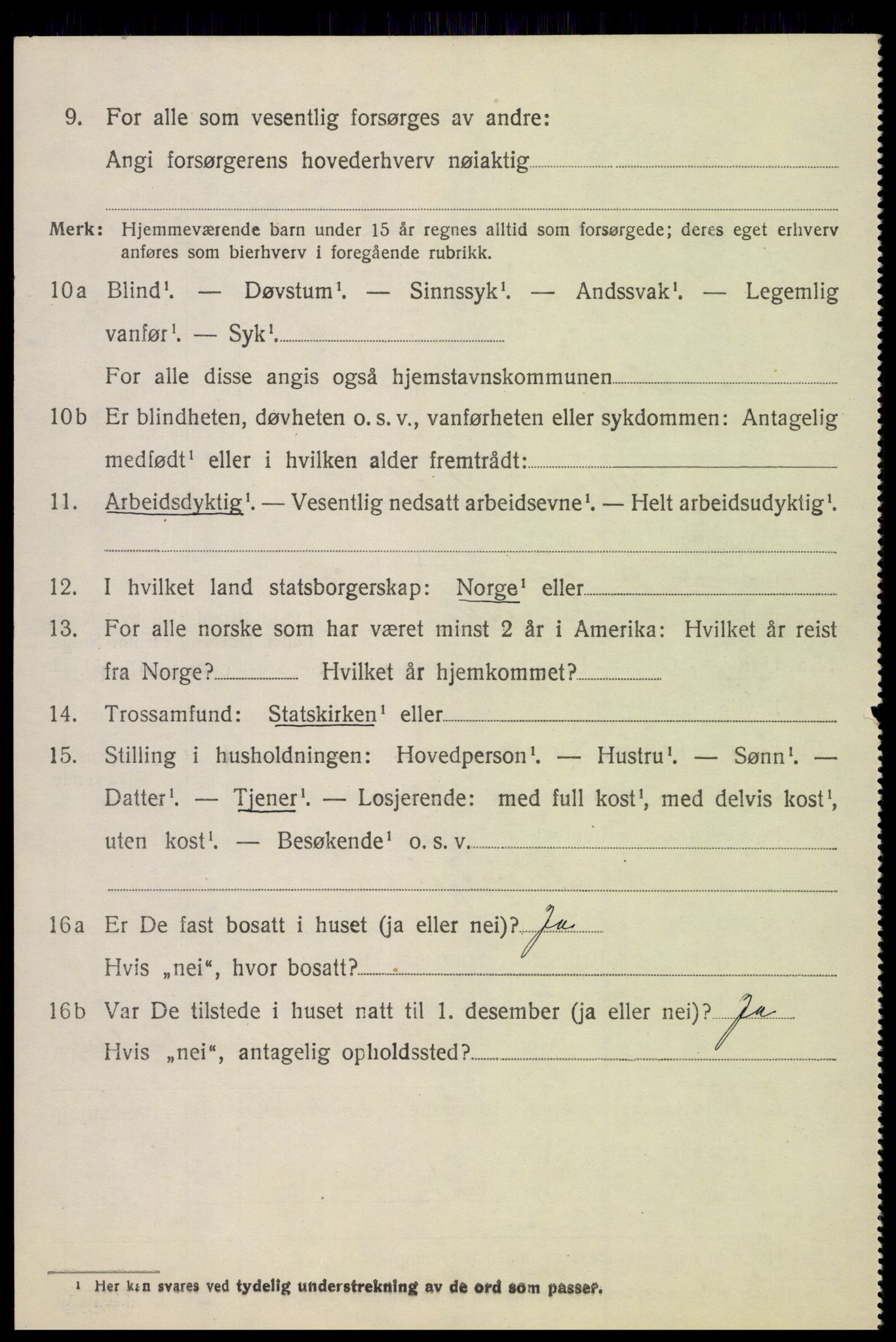 SAH, 1920 census for Fåberg, 1920, p. 10441