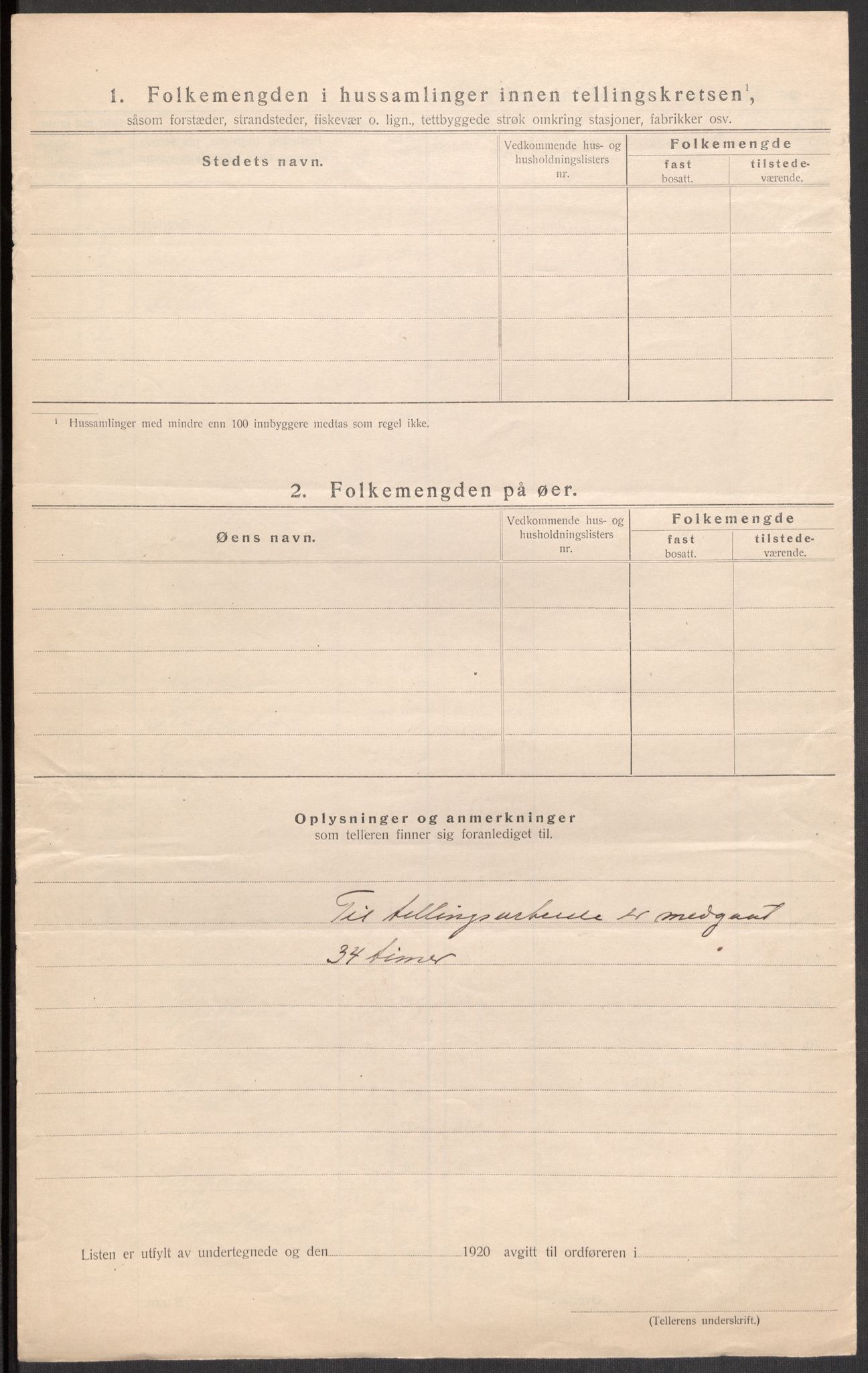 SAST, 1920 census for Høle, 1920, p. 23