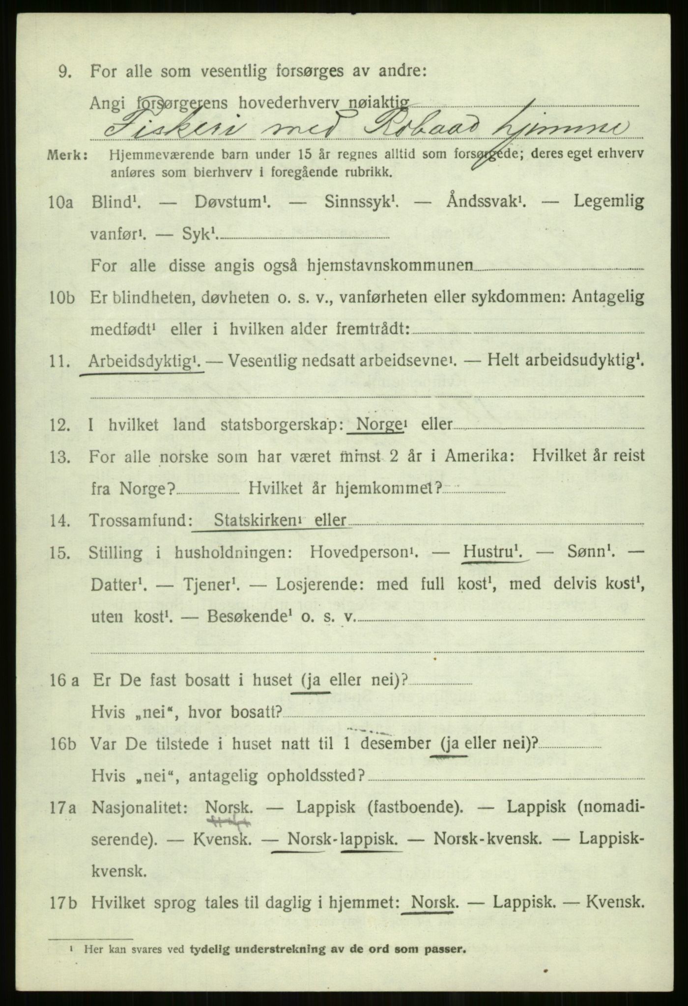 SATØ, 1920 census for Tromsøysund, 1920, p. 11267