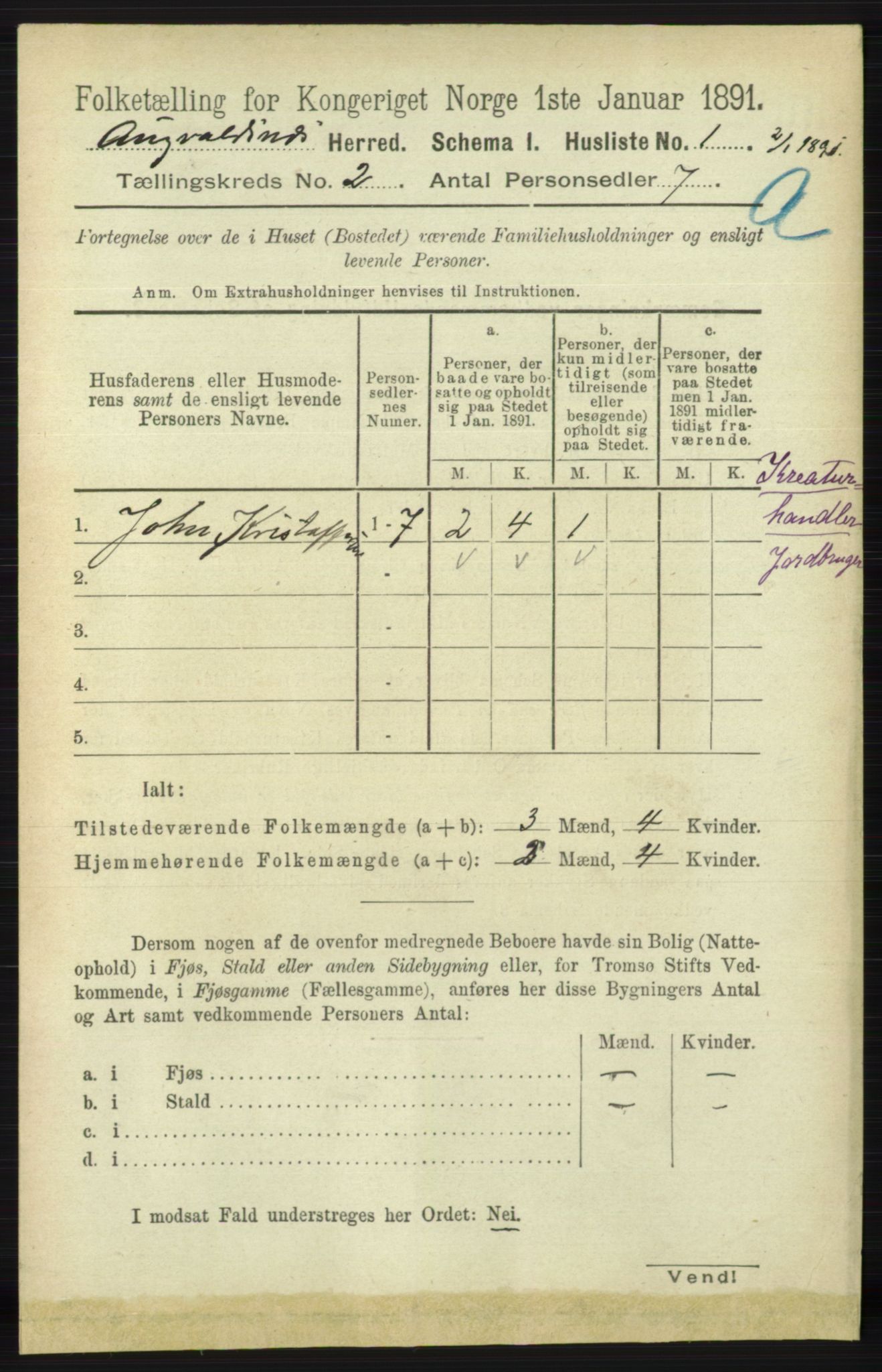 RA, 1891 census for 1147 Avaldsnes, 1891, p. 796