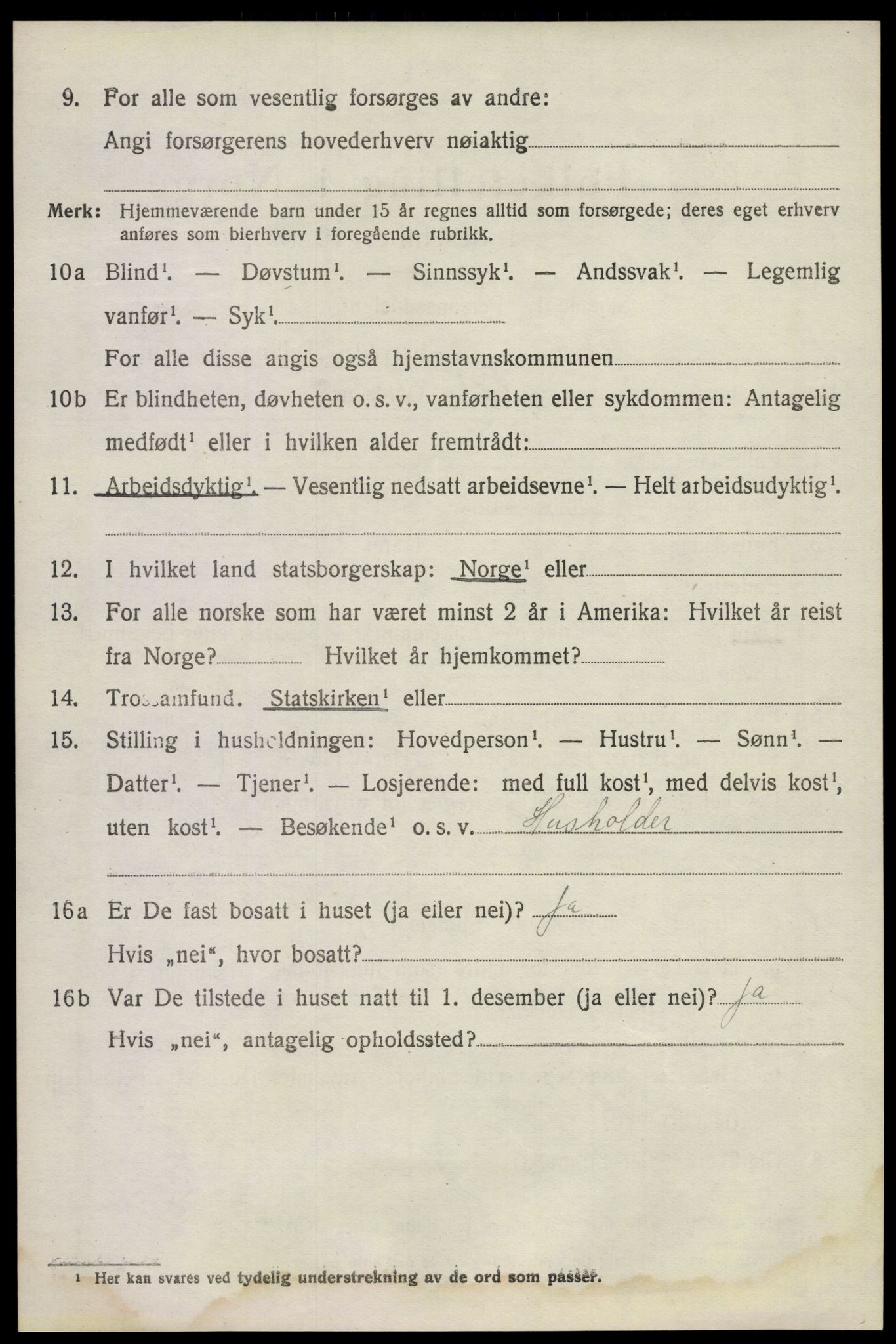 SAKO, 1920 census for Våle, 1920, p. 5475