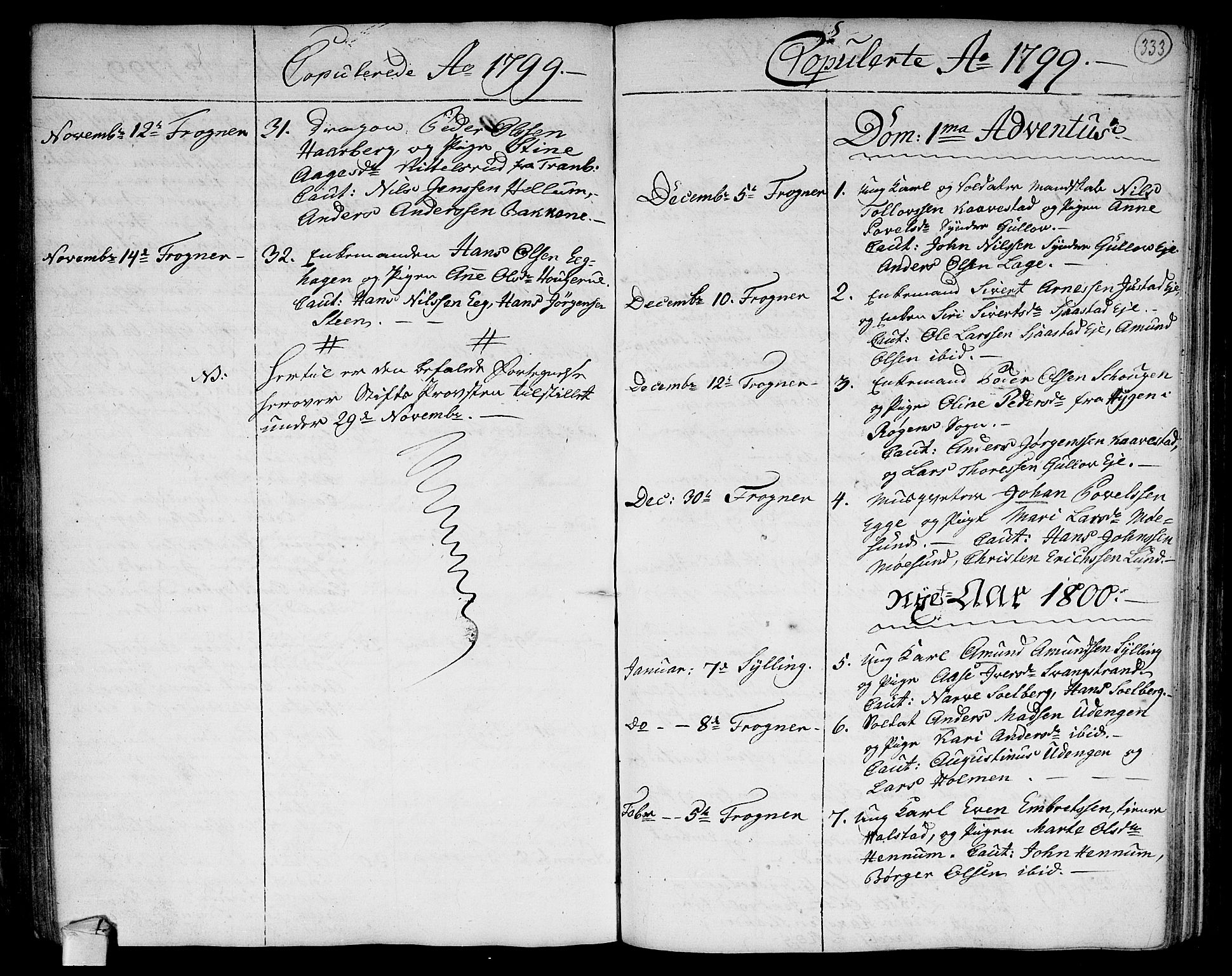 Lier kirkebøker, SAKO/A-230/F/Fa/L0007: Parish register (official) no. I 7, 1794-1813, p. 333