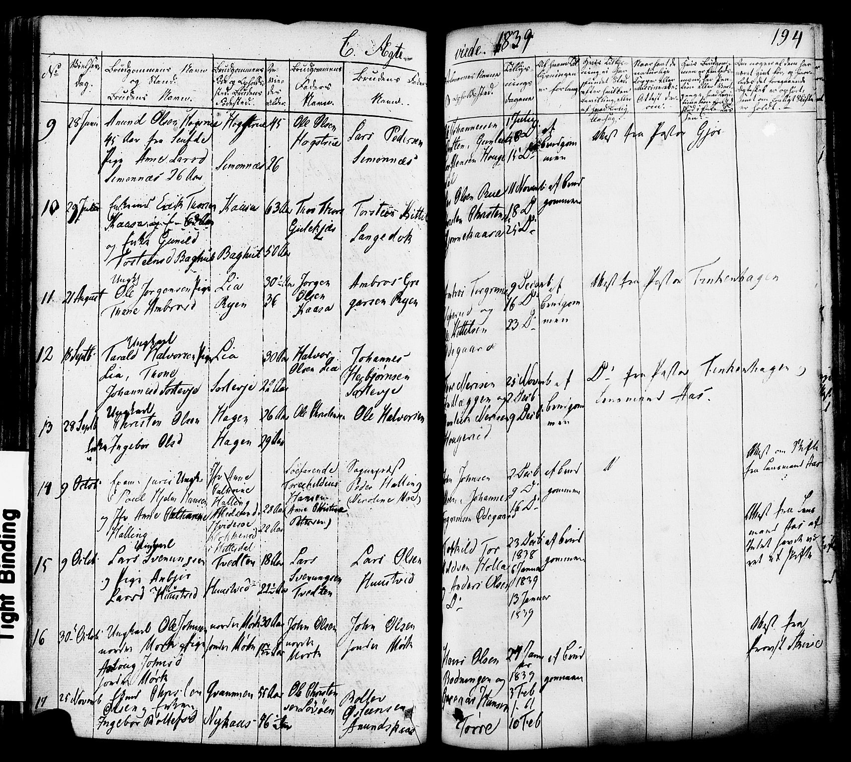 Heddal kirkebøker, SAKO/A-268/F/Fa/L0006: Parish register (official) no. I 6, 1837-1854, p. 193v-194h